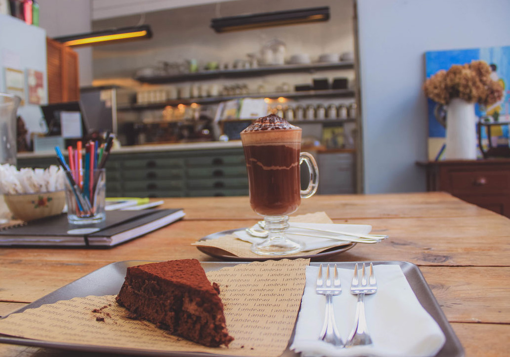 Tarta de chocolate de Landeau Café