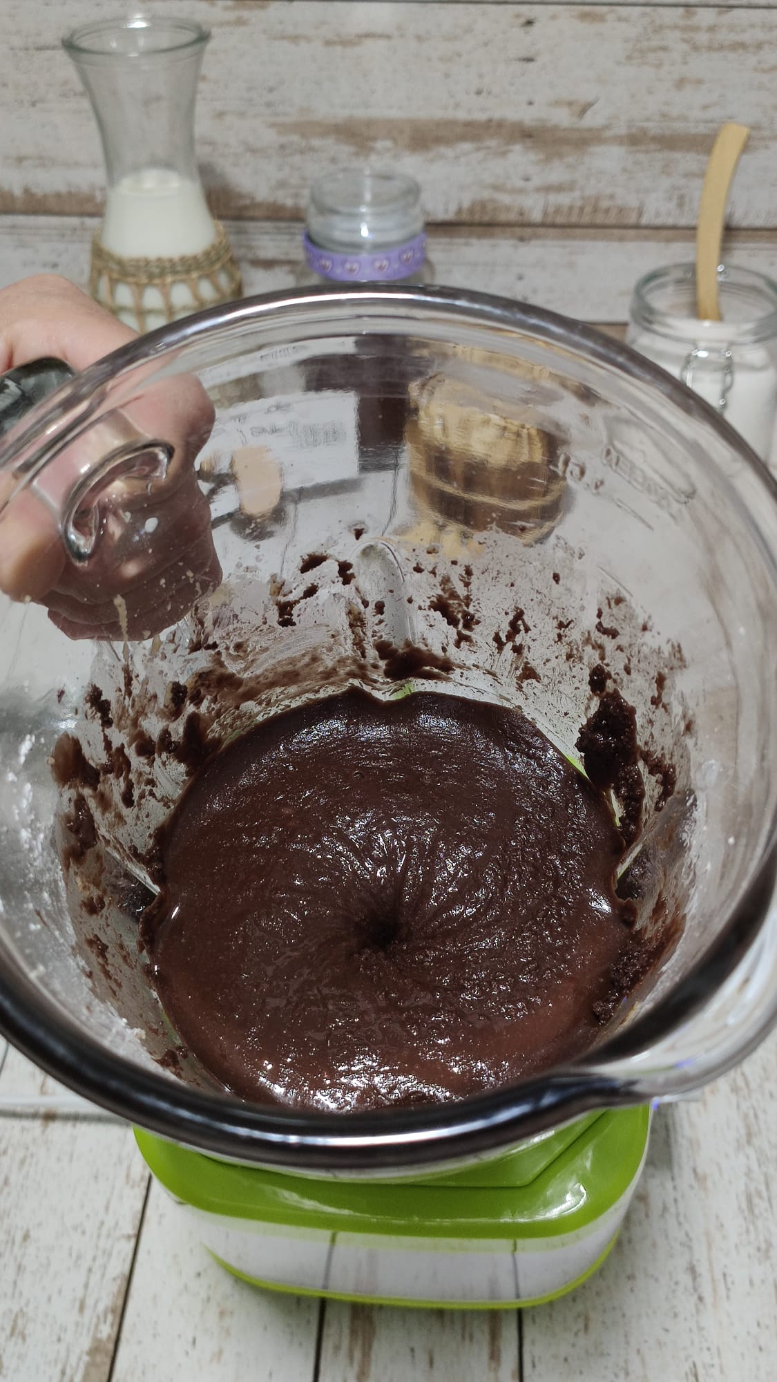 bizcocho cubierto de chocolate