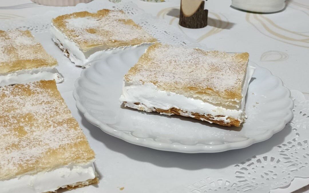 Milhojas de merengue