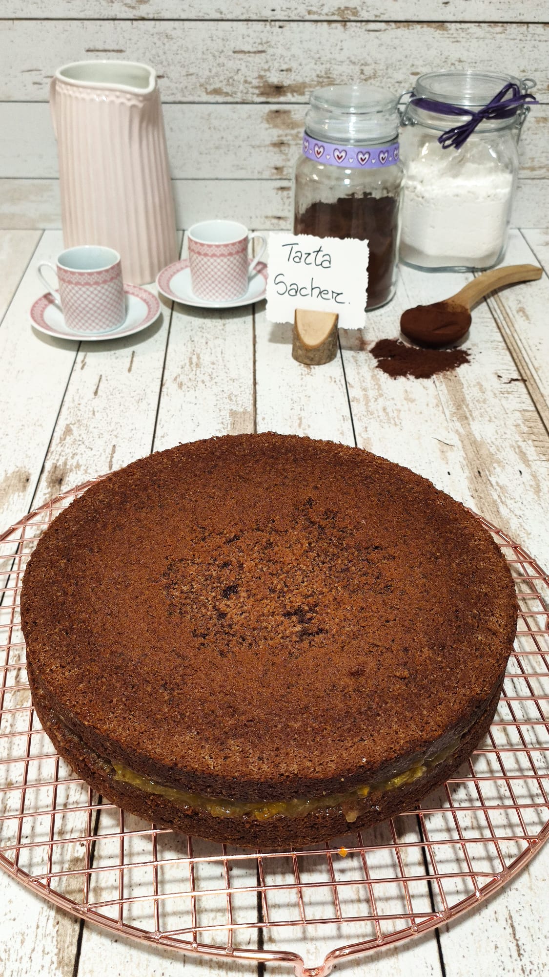 Bizcocho de nuestra Tarta Sacher finalizado