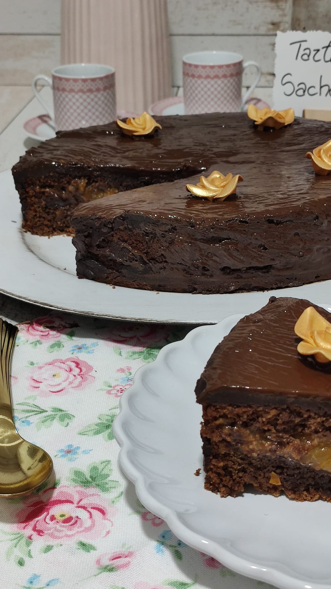 La Tarta Sacher finalizada