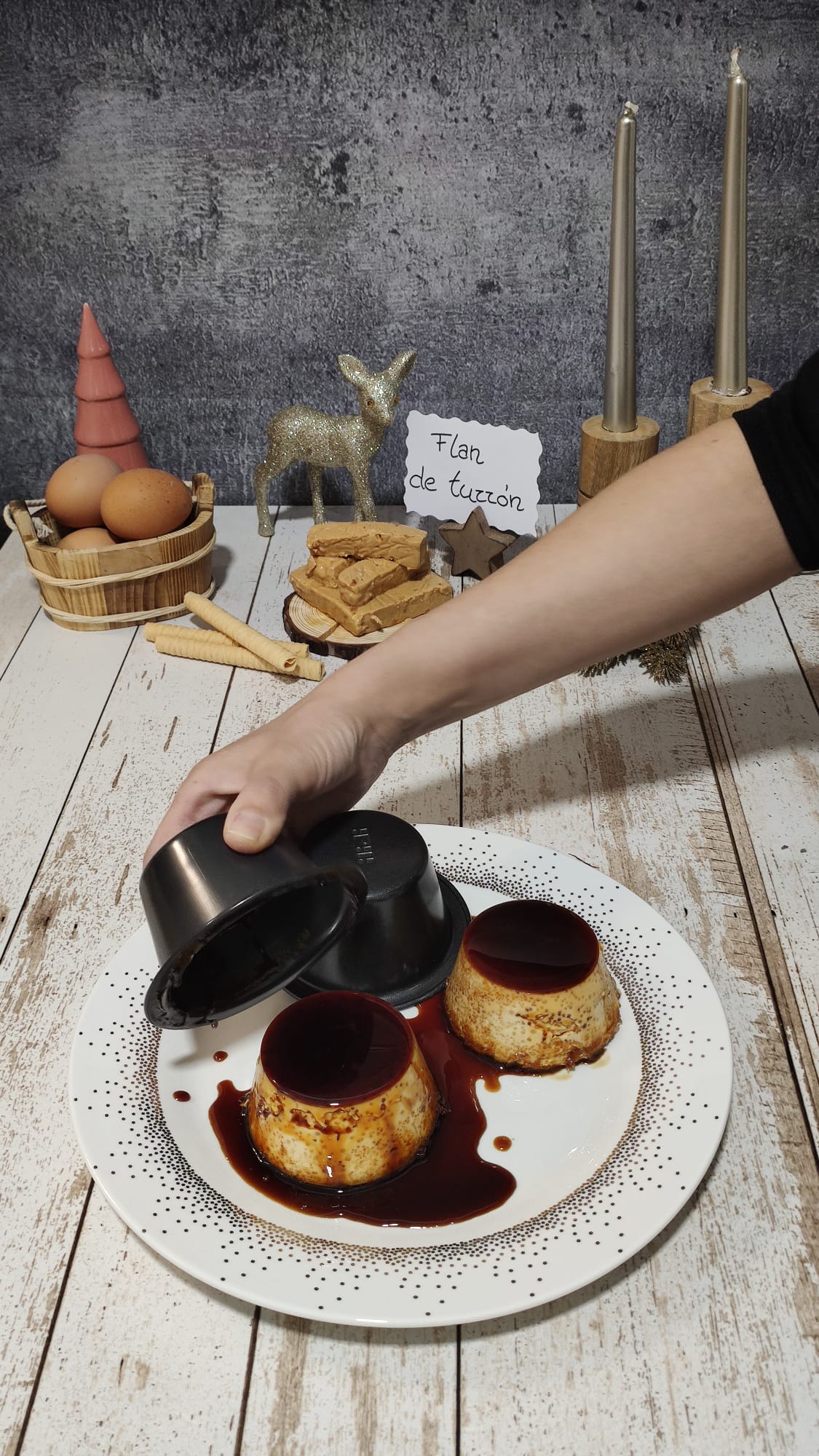 Desmoldamos nuestros flanes