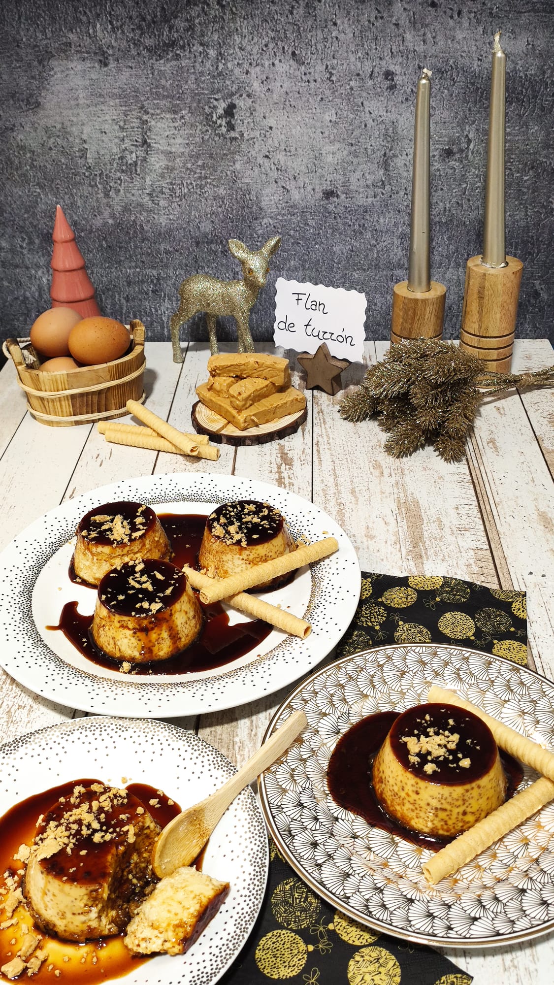 Flan de turrón de Toledo en Dulce. ¡Atrévete!