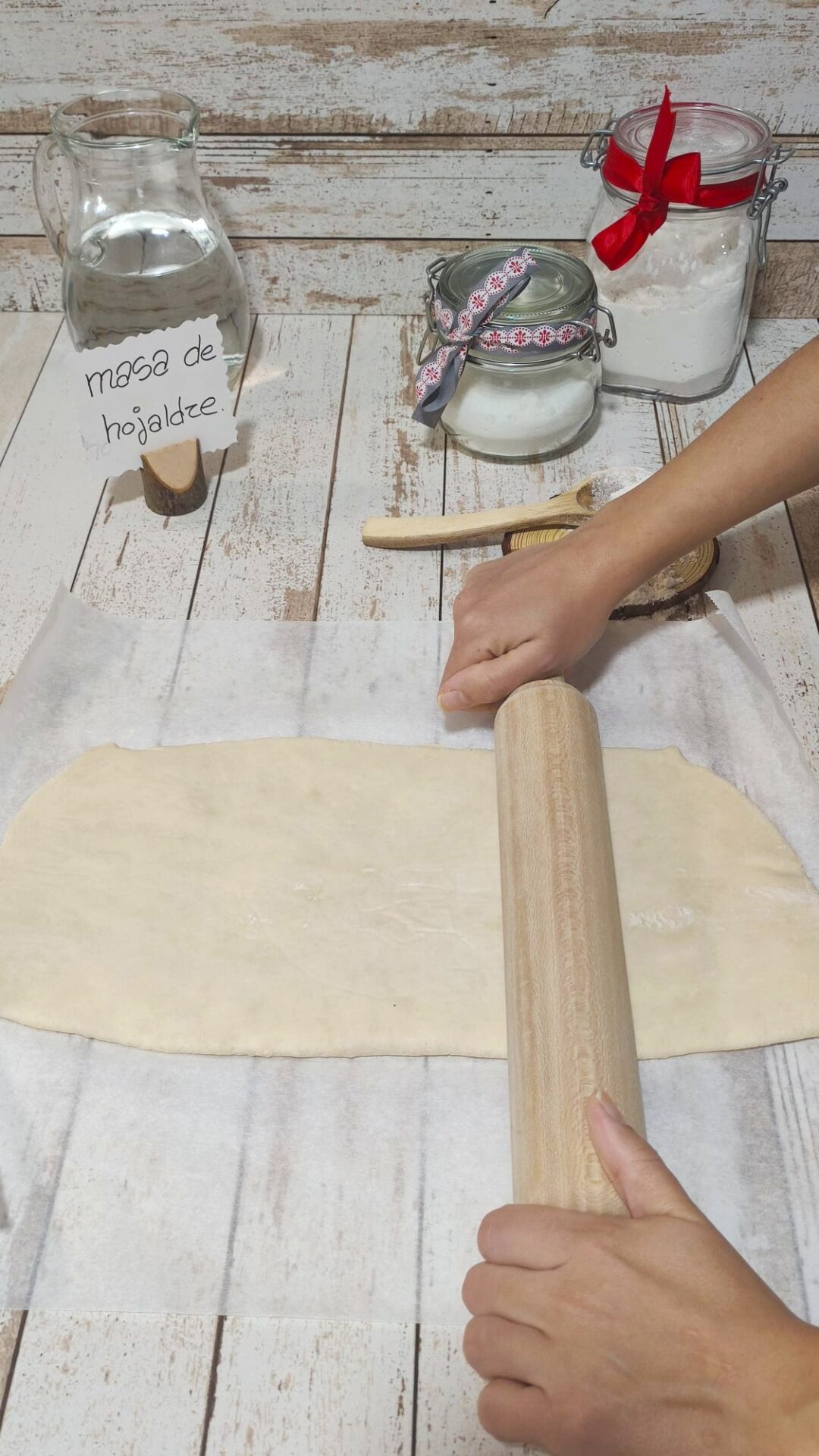 Mezclamos el queso crema y el azúcar glas