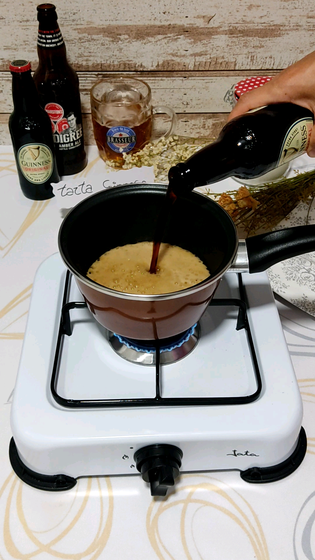 Calentamos la cerveza Guinness
