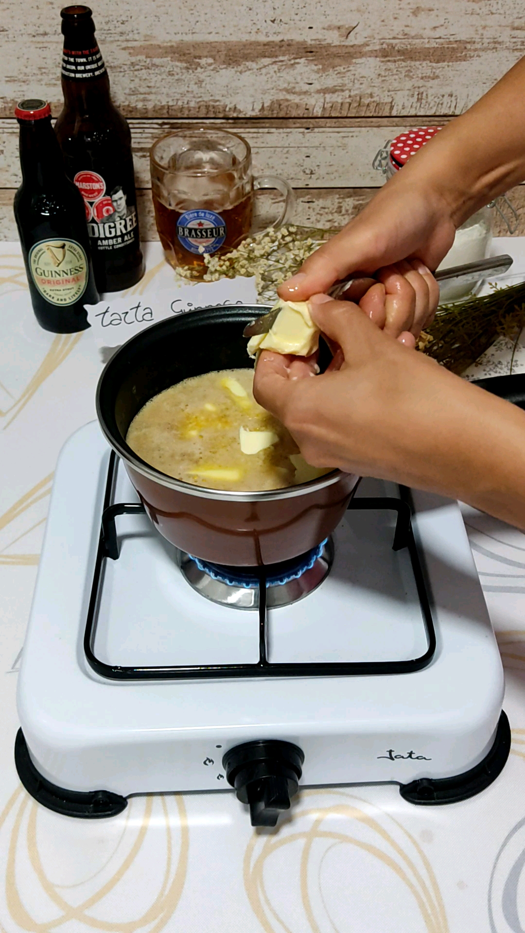Añadimos la mantequilla