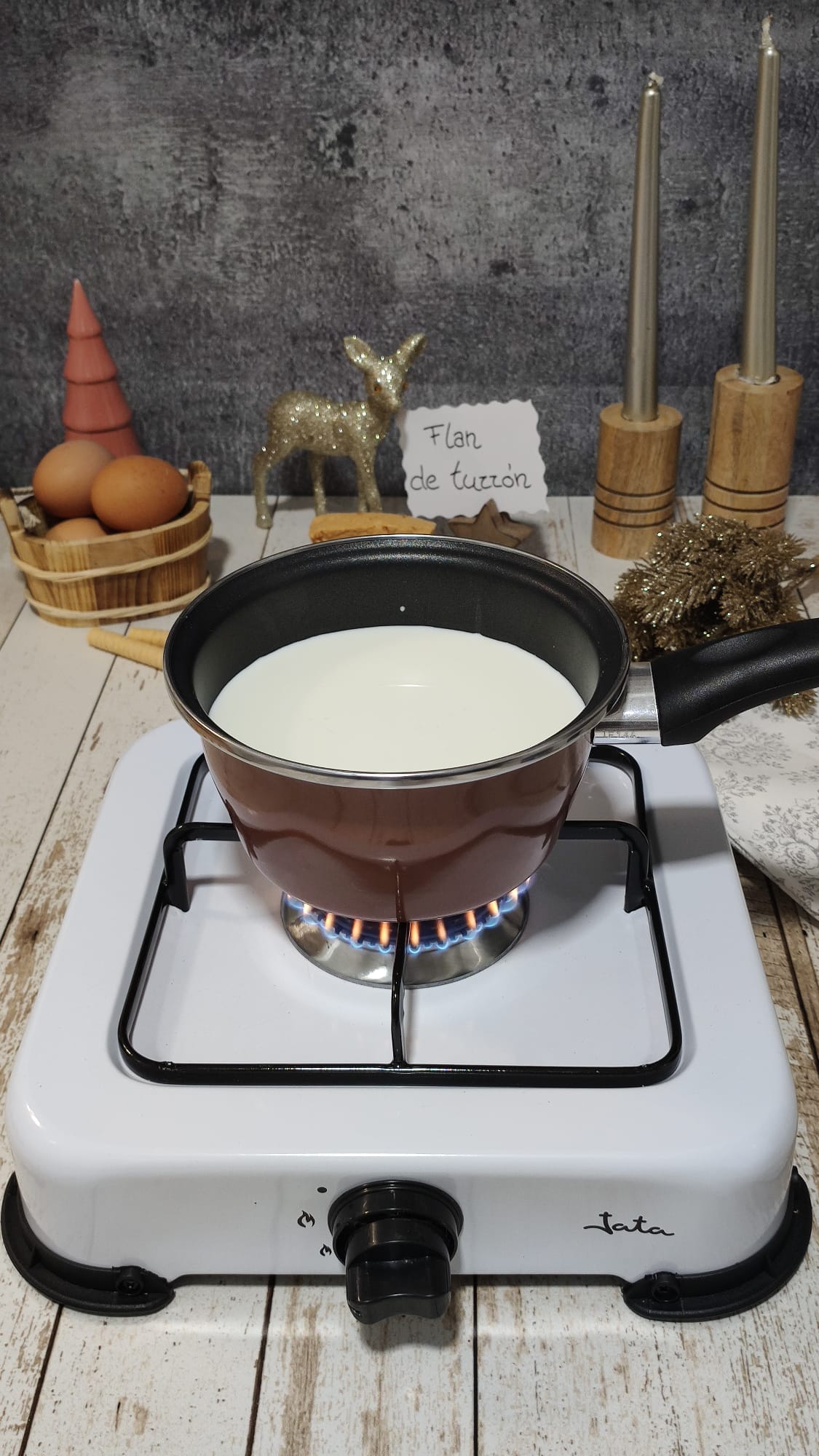 Calentamos la leche