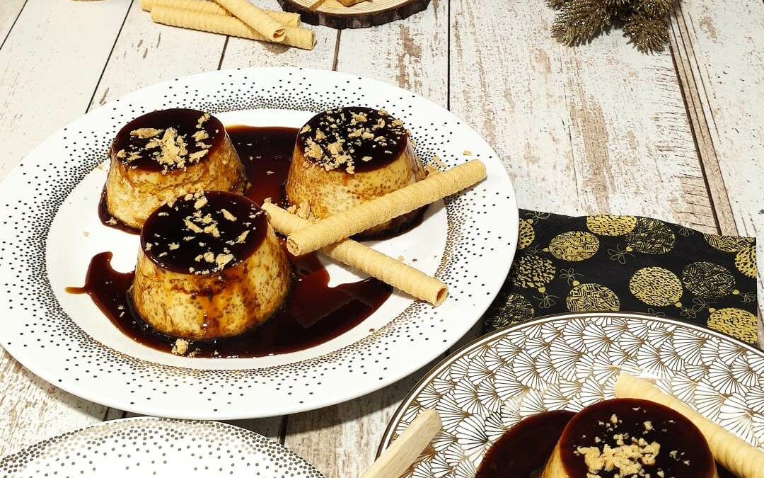 Flan de Turrón