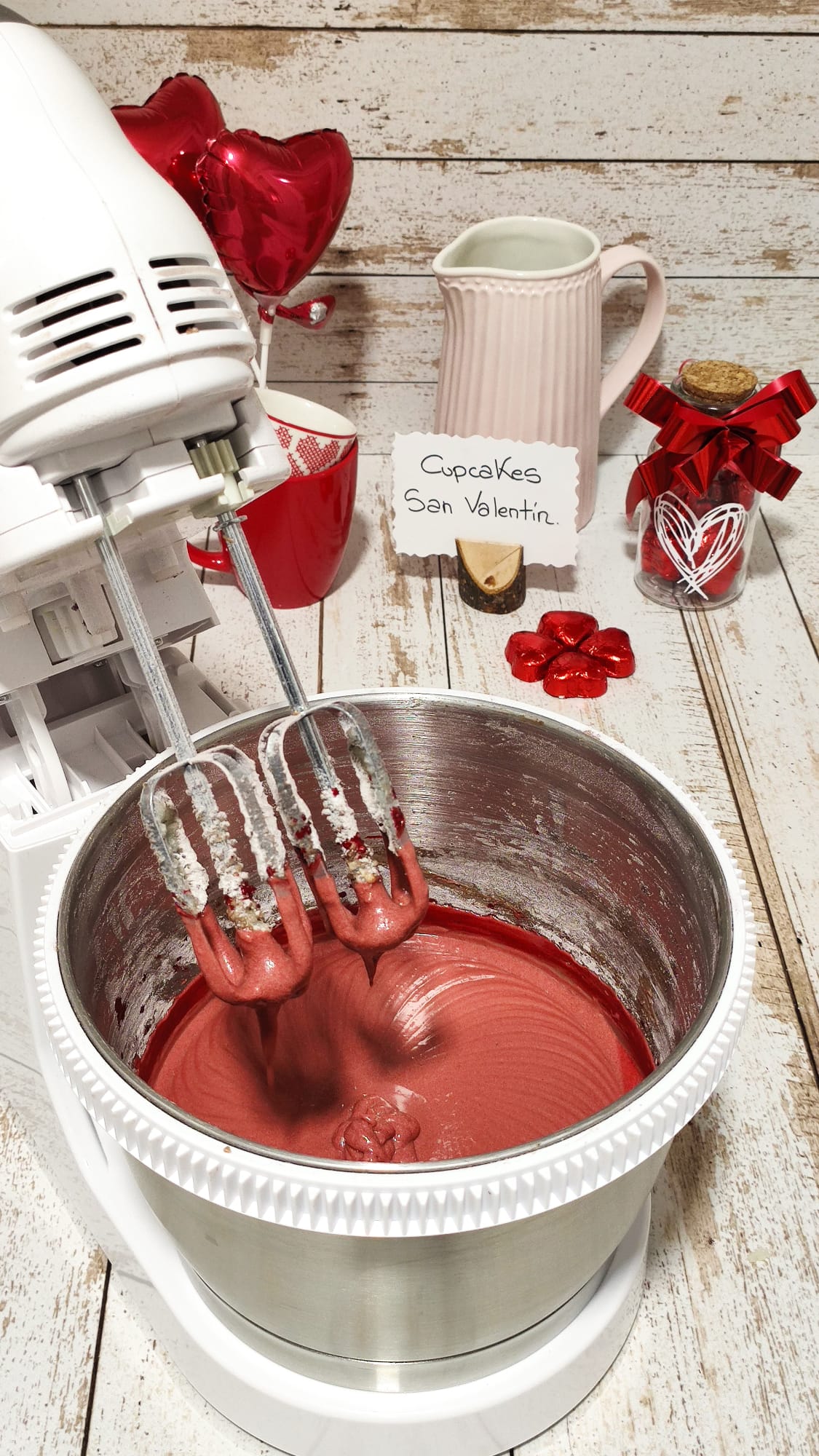 La masa de nuestros Cupcakes Red Velvet lista para hornear