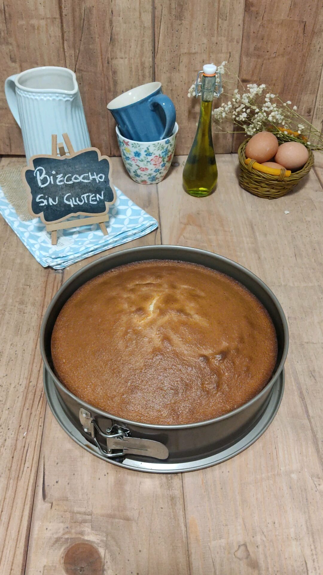 Horneamos nuestro bizcocho sin gluten