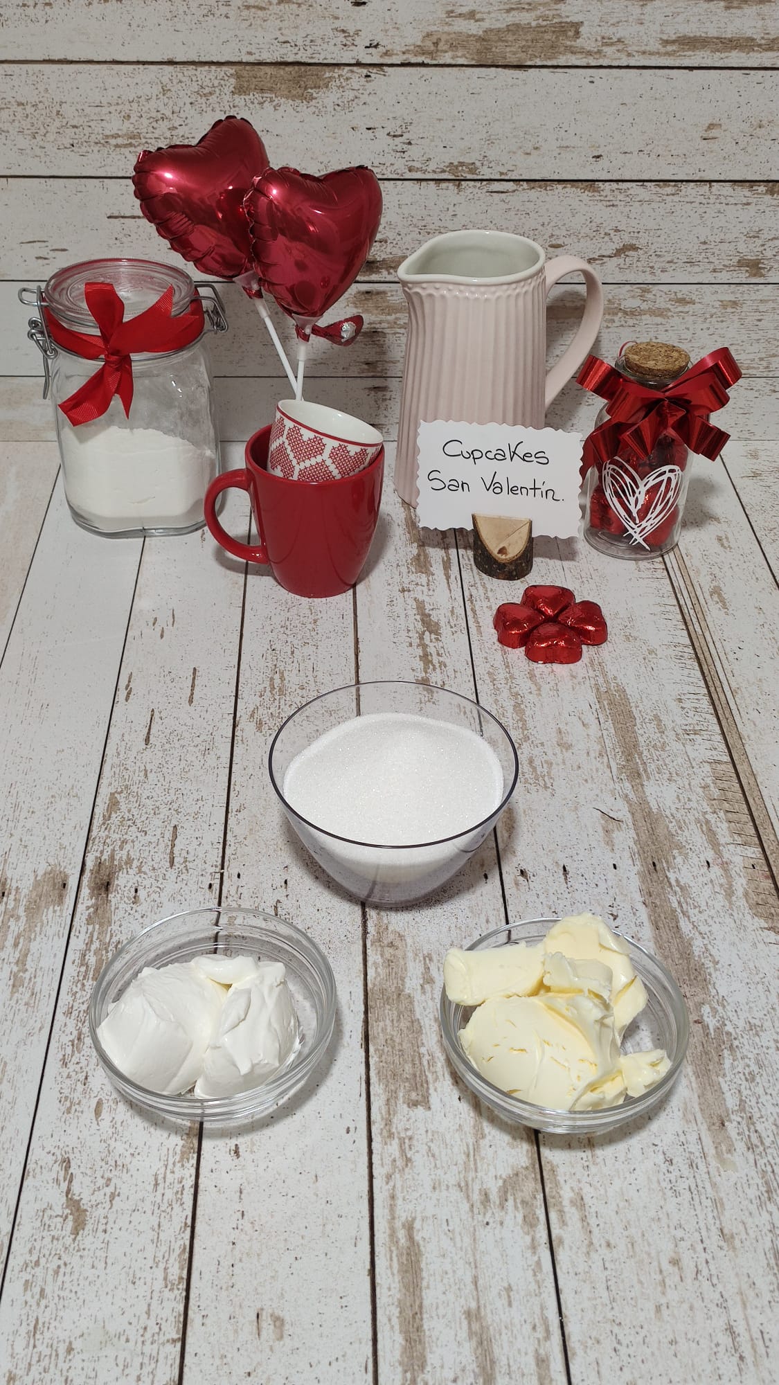 Ingredientes para el frosting