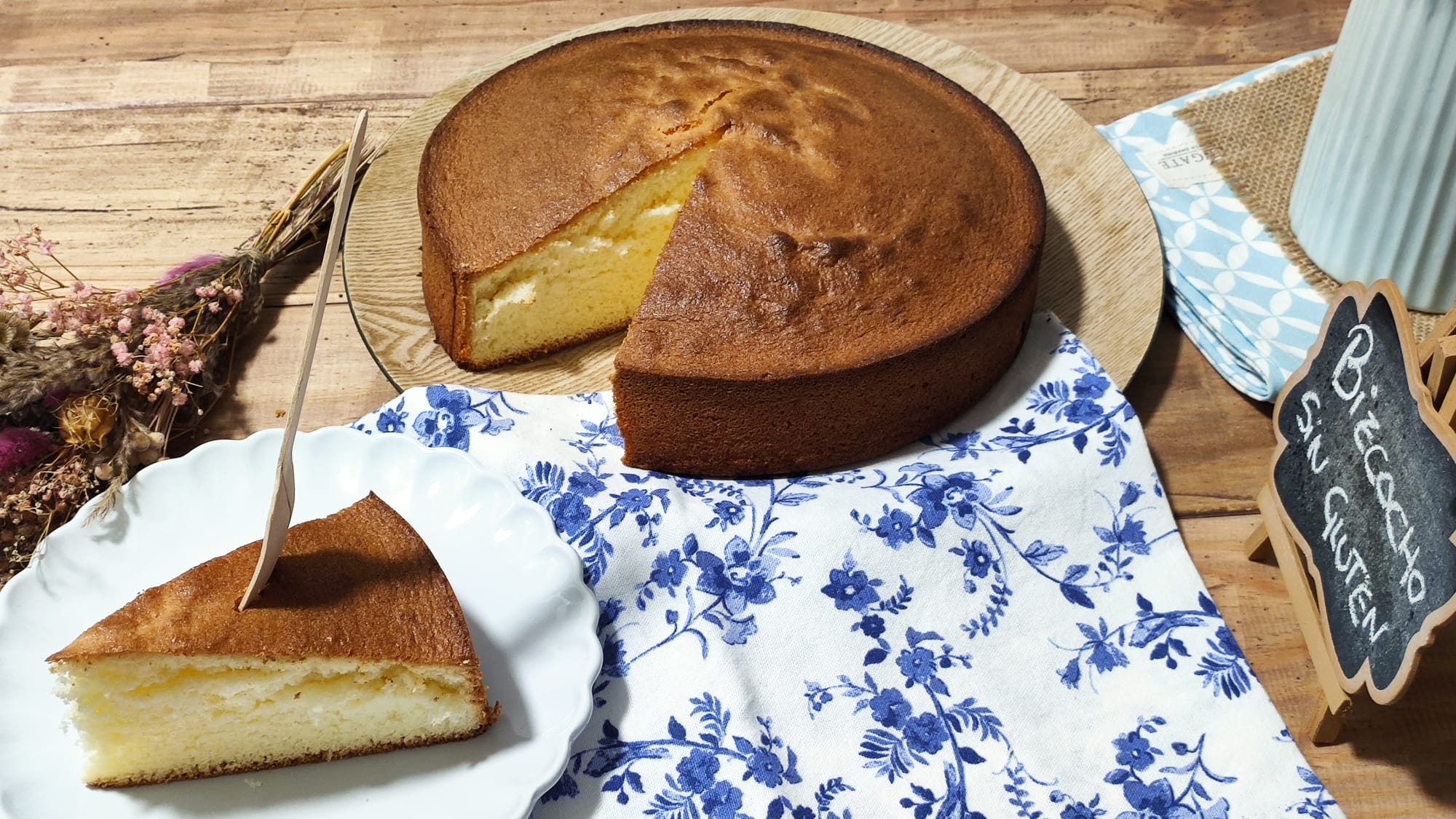 Nuestro bizcocho sin gluten ideal para celíacos