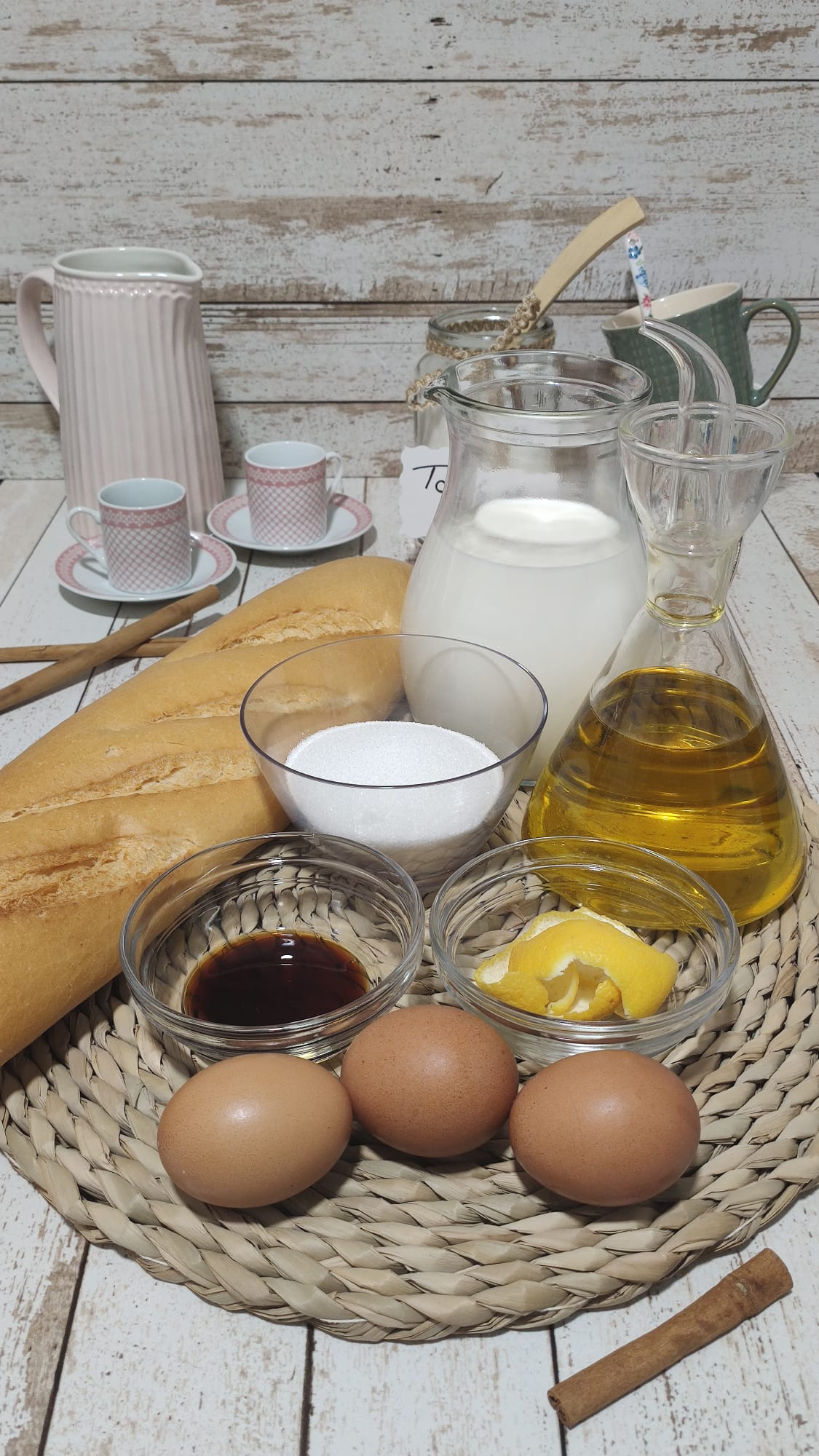 Ingredientes de nuestras torrijas