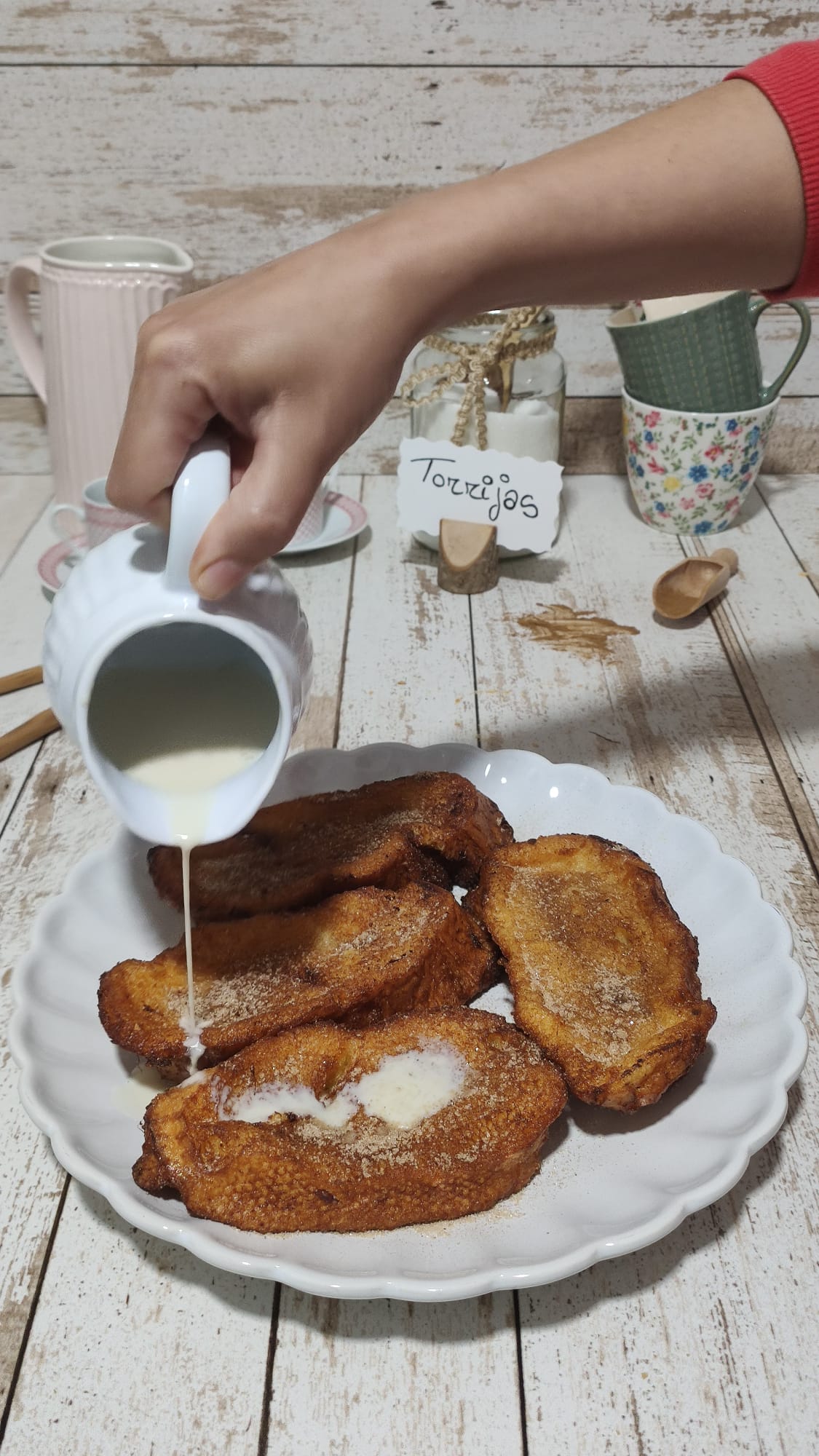 Añadimos el resto de la leche infusionada para un resultado más jugoso