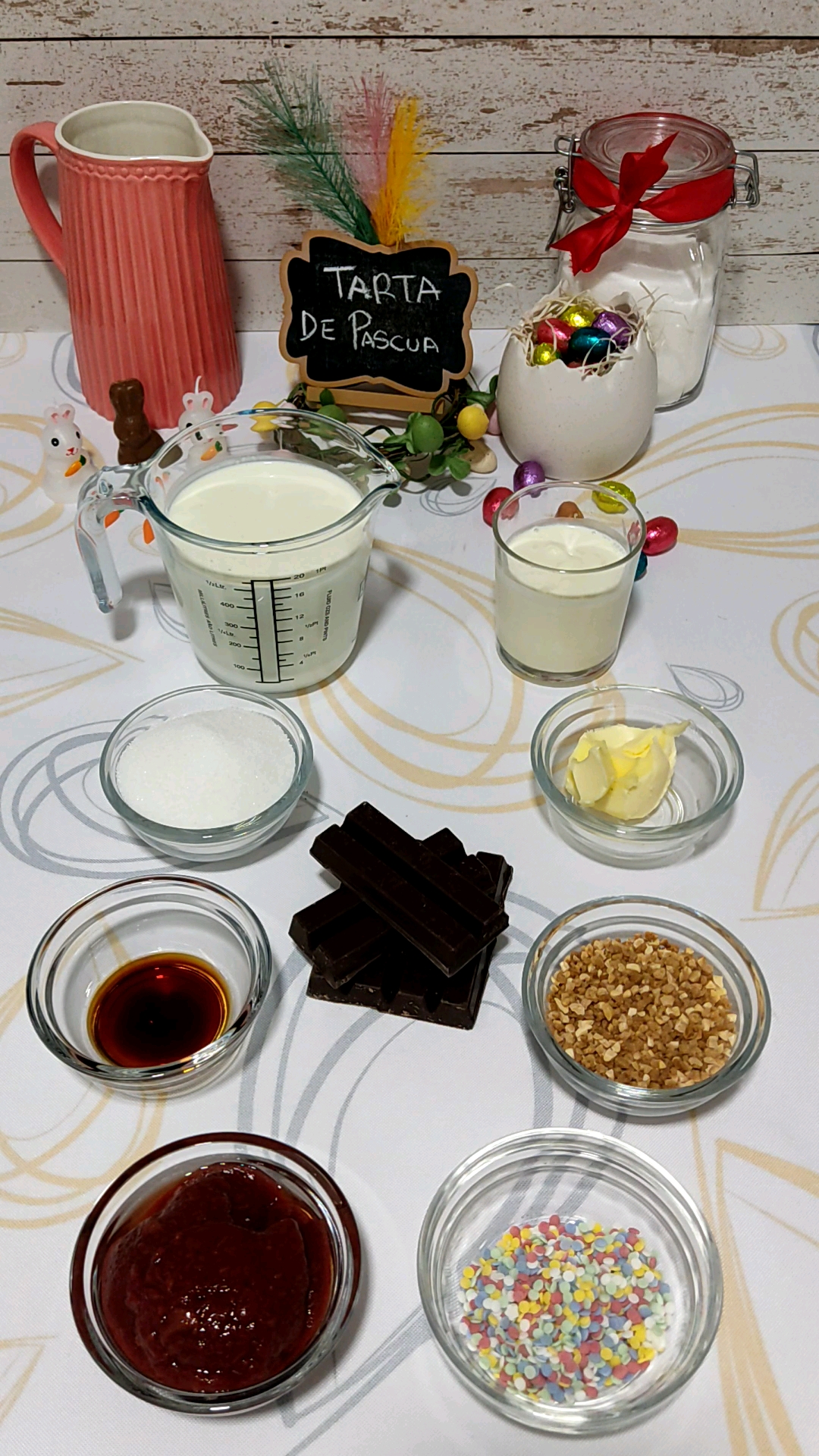 Más ingredientes de nuestra tarta de Pascua
