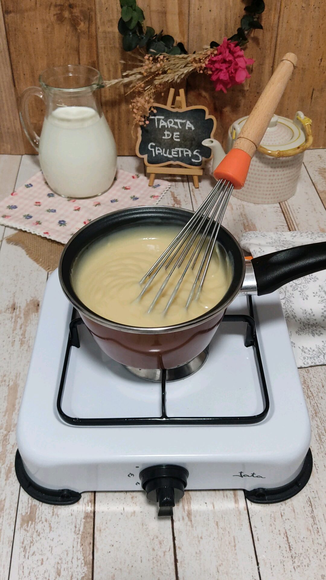 Calentamos hasta que espese sin dejar de remover Calentamos hasta que espese sin dejar de remover