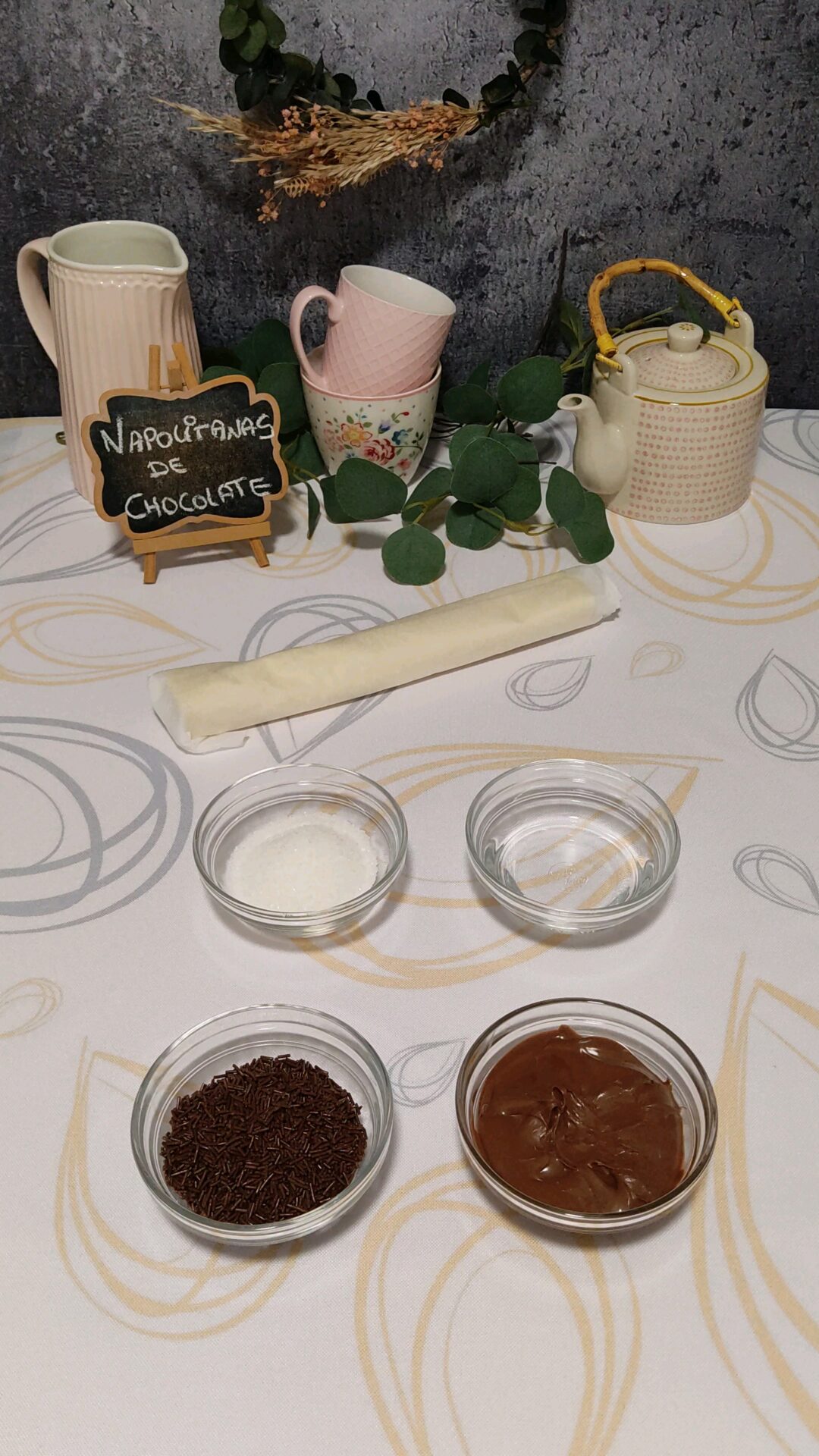 Ingredientes de nuestra tarta de galletas