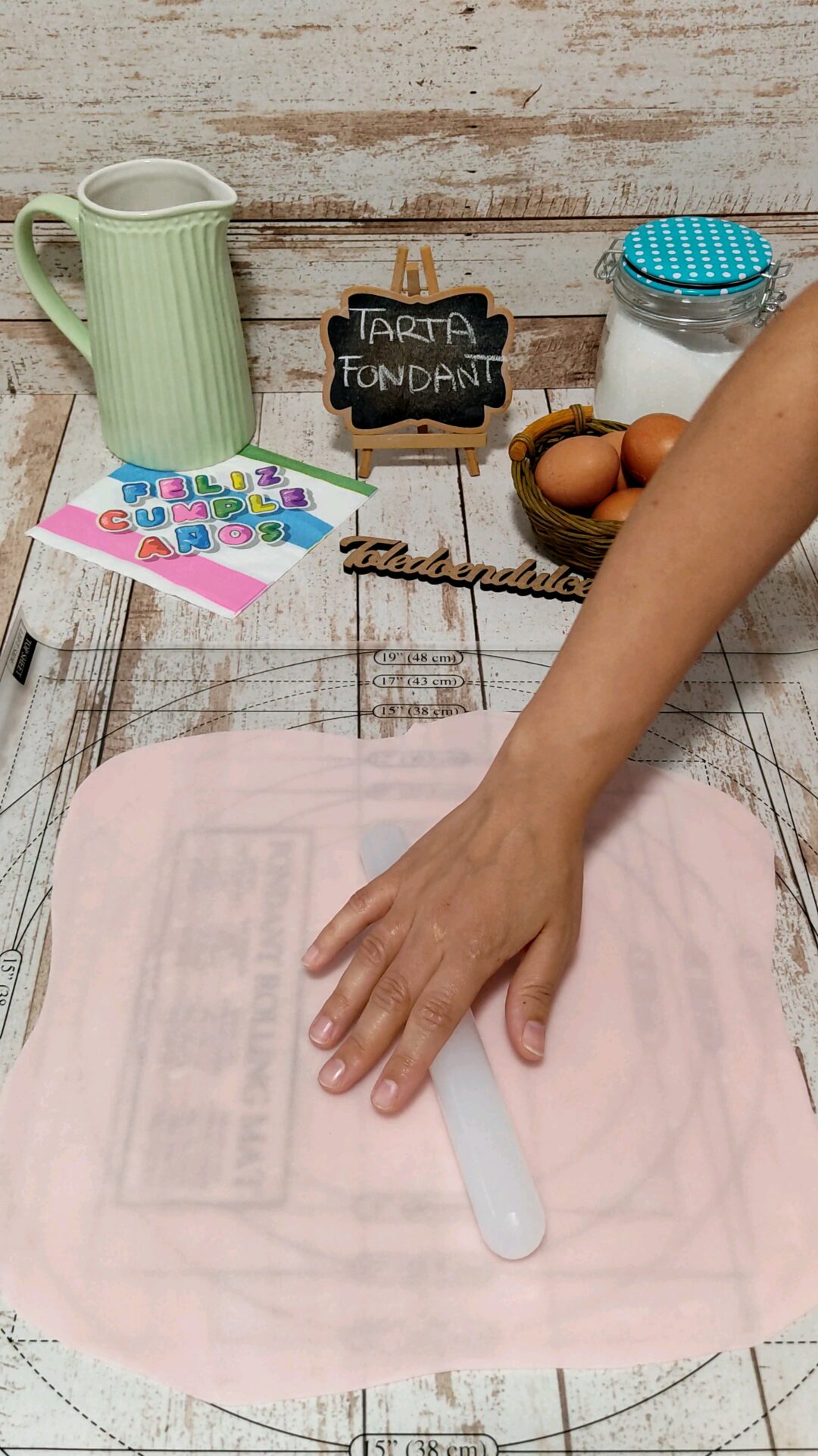 Preparamos la capa de fondant