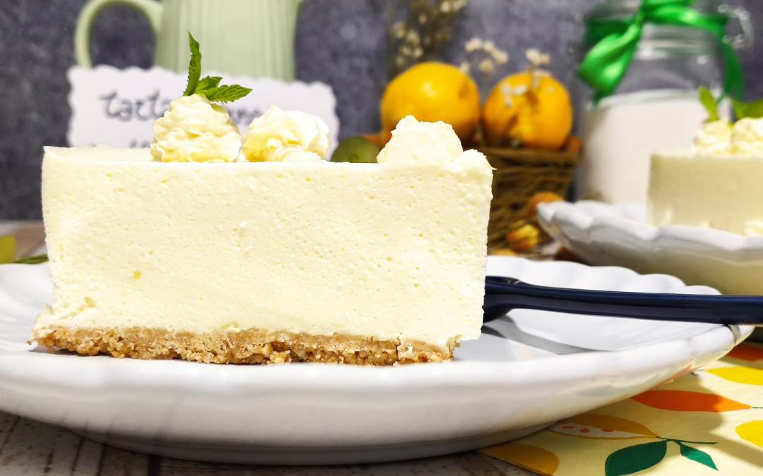 Tarta mouse de limón sin gluten