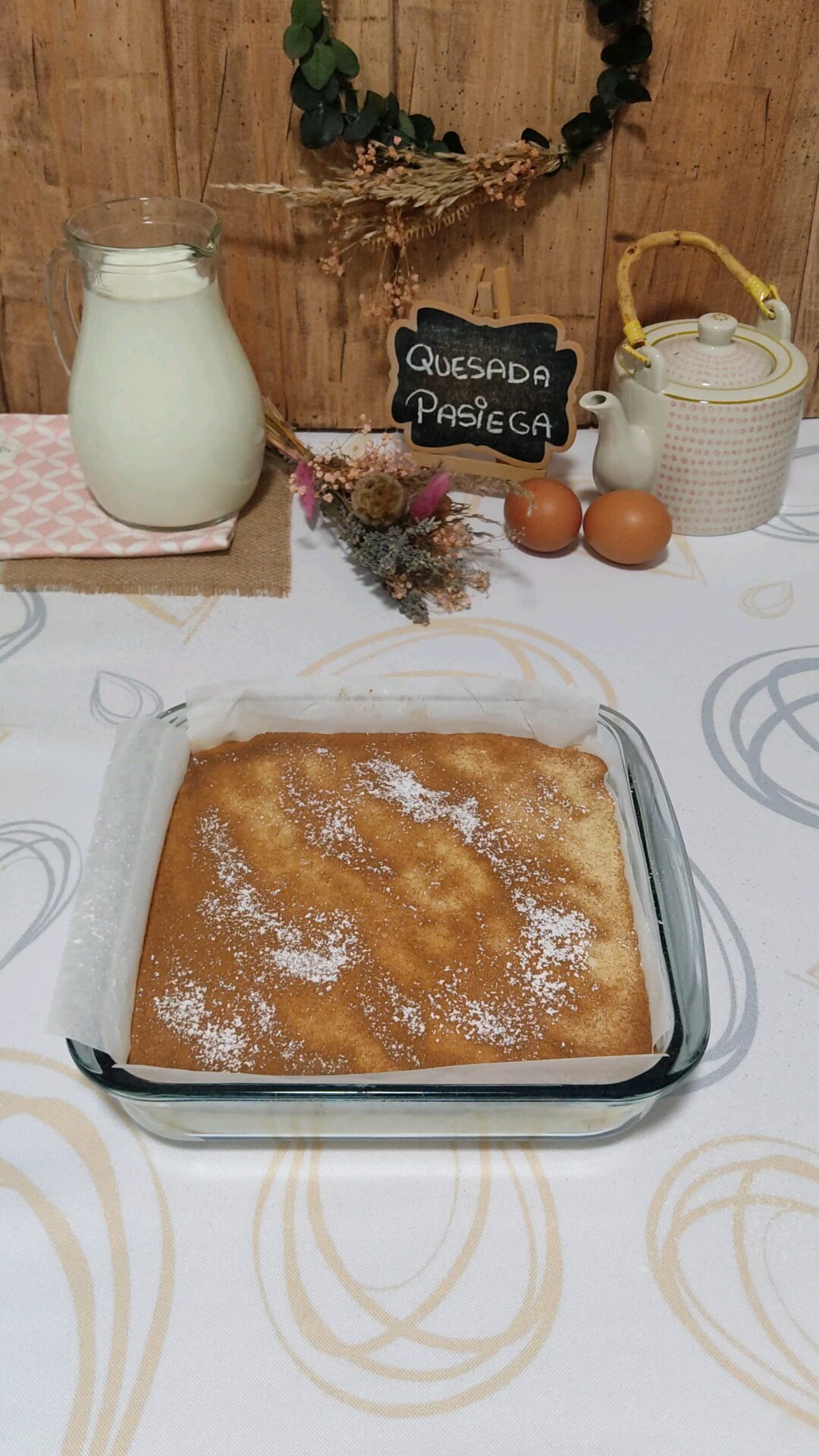 Llevamos al horno nuestra quesada pasiega