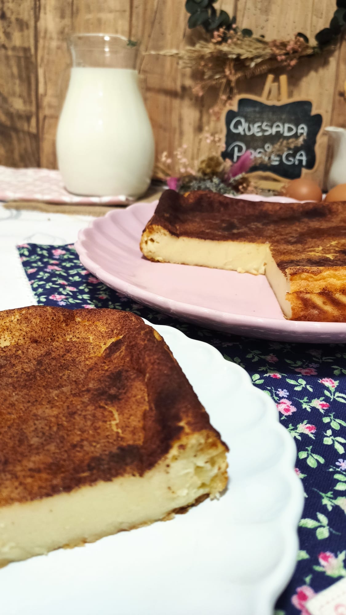Y este es el resultado final de nuestra quesada pasiega