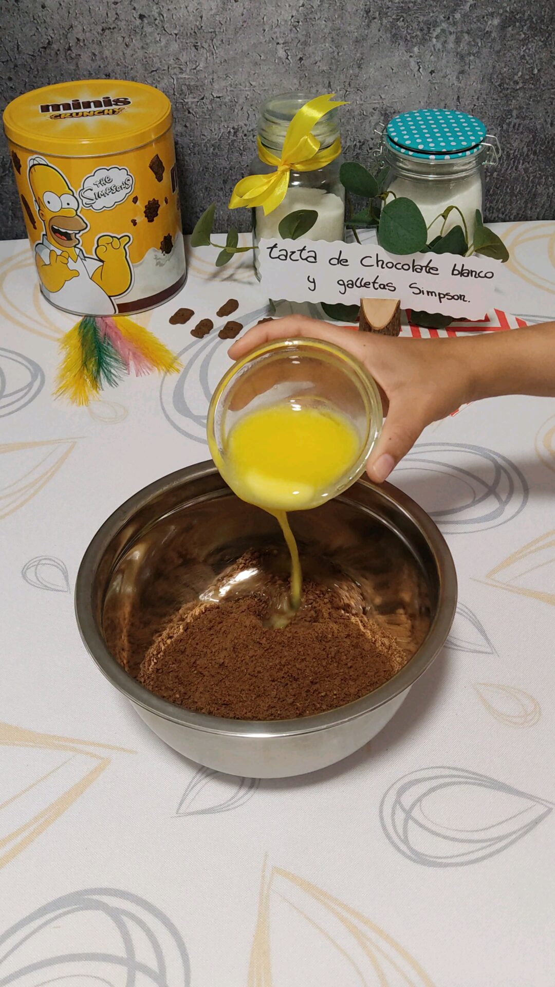 Incorporamos la mantequilla derretida
