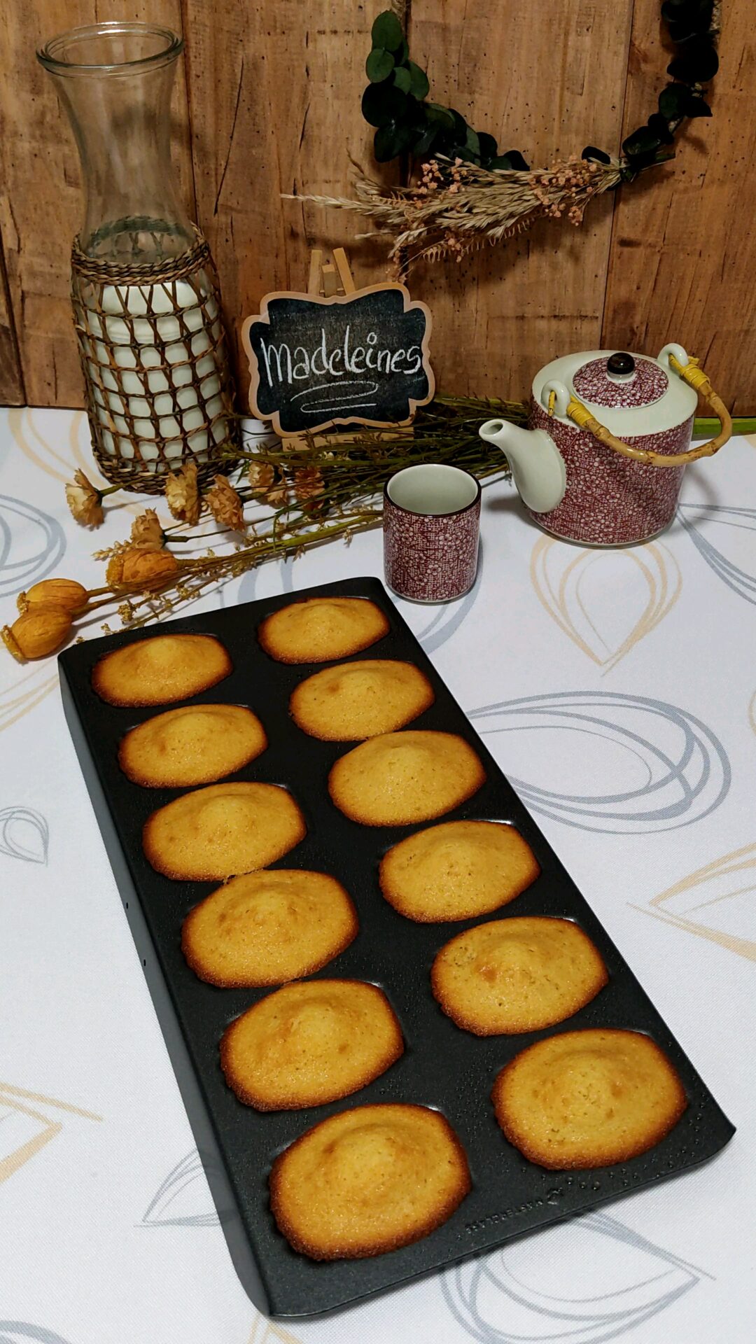Nuestras madeleines recién horneadas