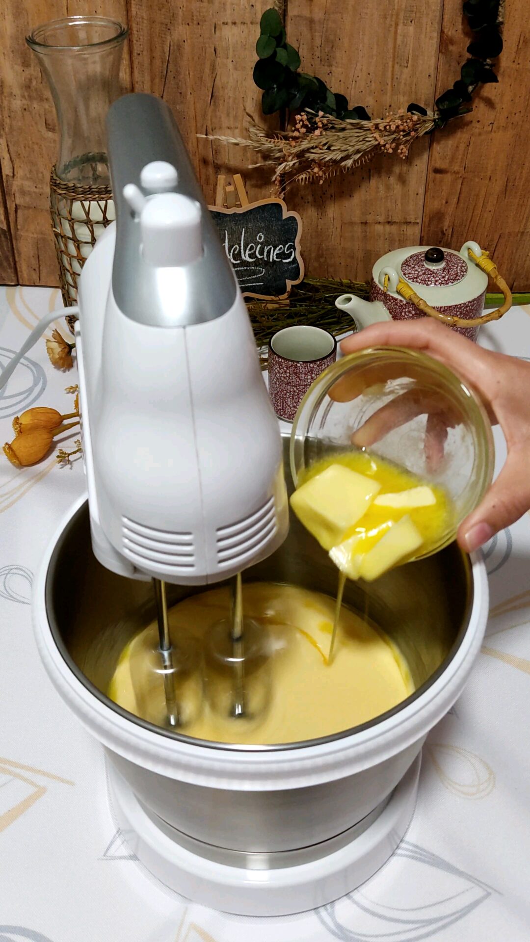 Añadimos la mantequilla