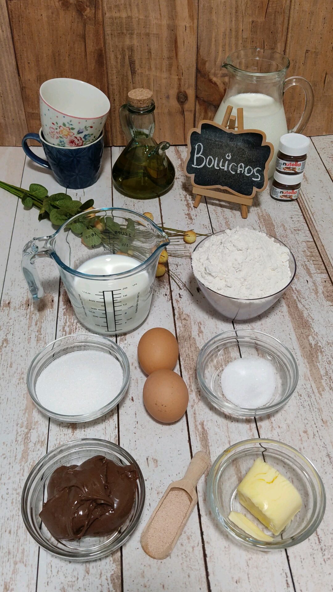 Ingredientes de nuestros bollicaos