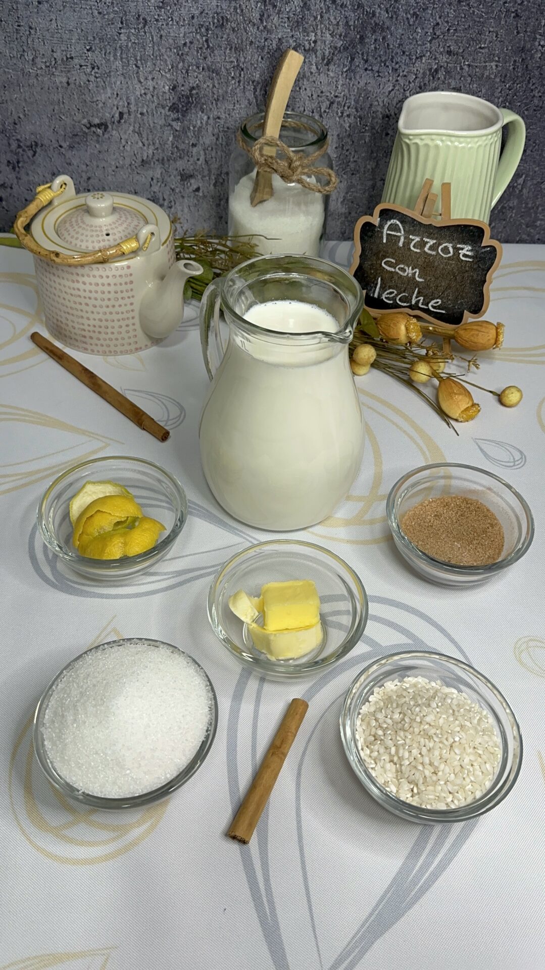 Ingredientes de nuestro arroz con leche Ingredientes de nuestro arroz con leche