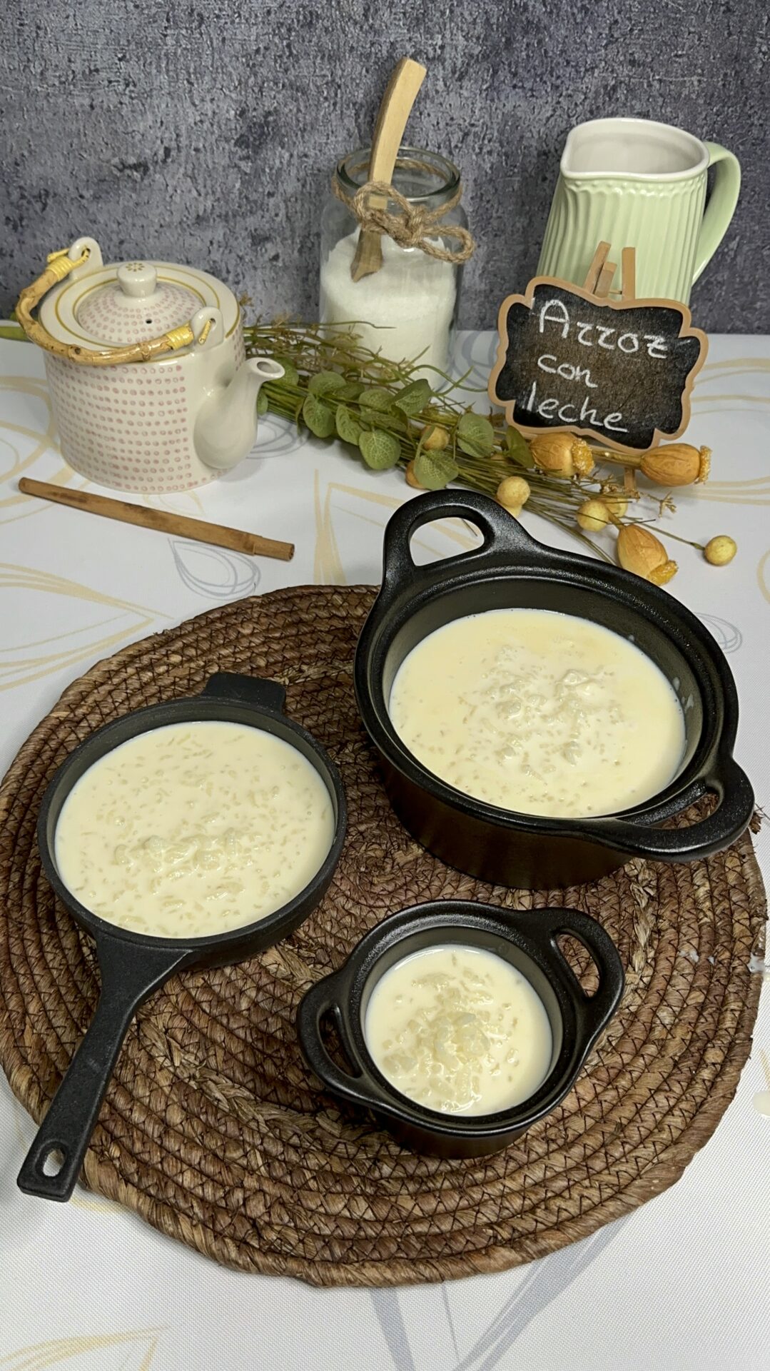 Nuestro arroz con leche listo para darle el toque final Nuestro arroz con leche listo para darle el toque final