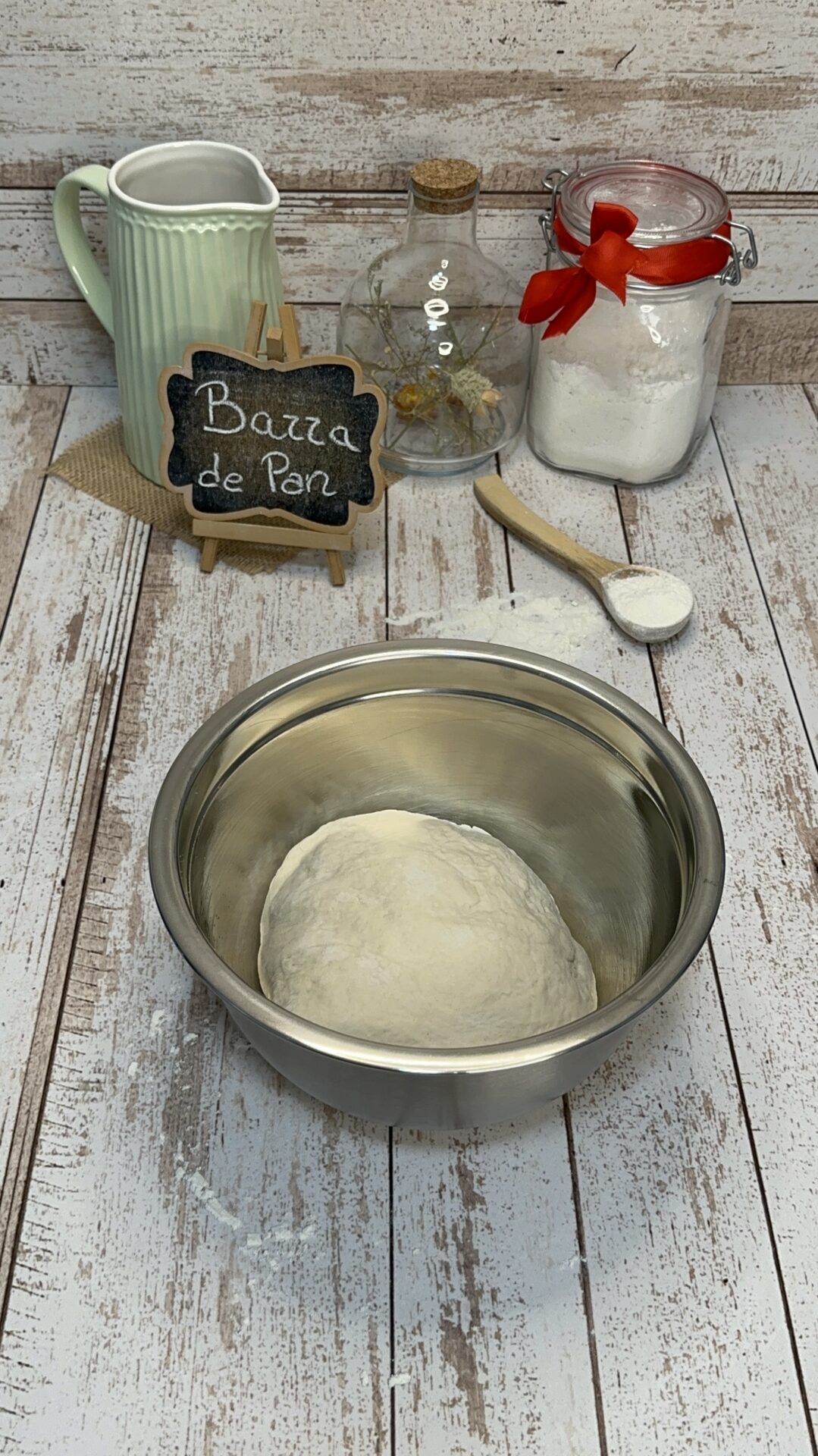 Colocamos nuestra masa y dejamos reposar