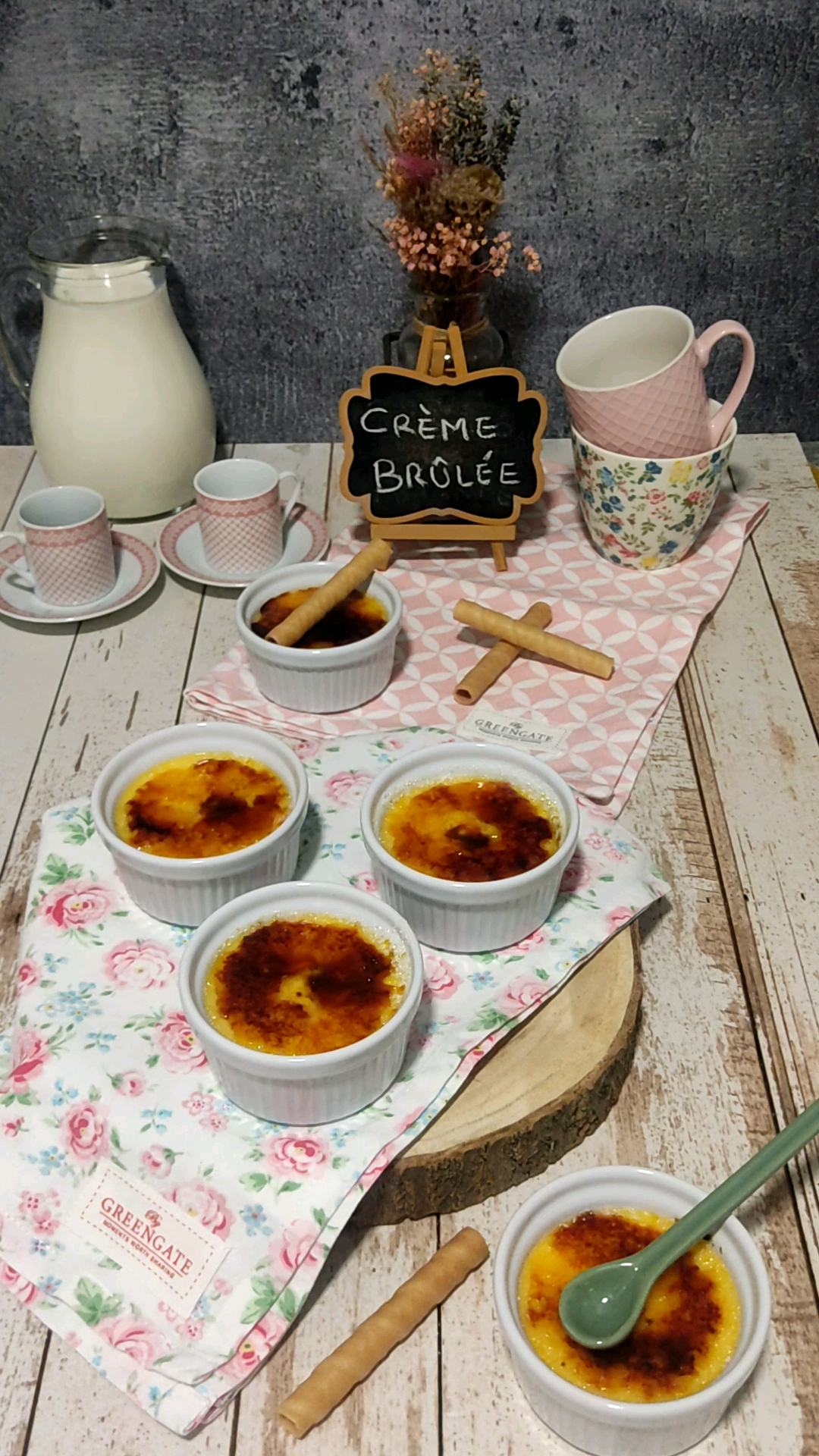 Suave, cremosa y deliciosa crème brûlée