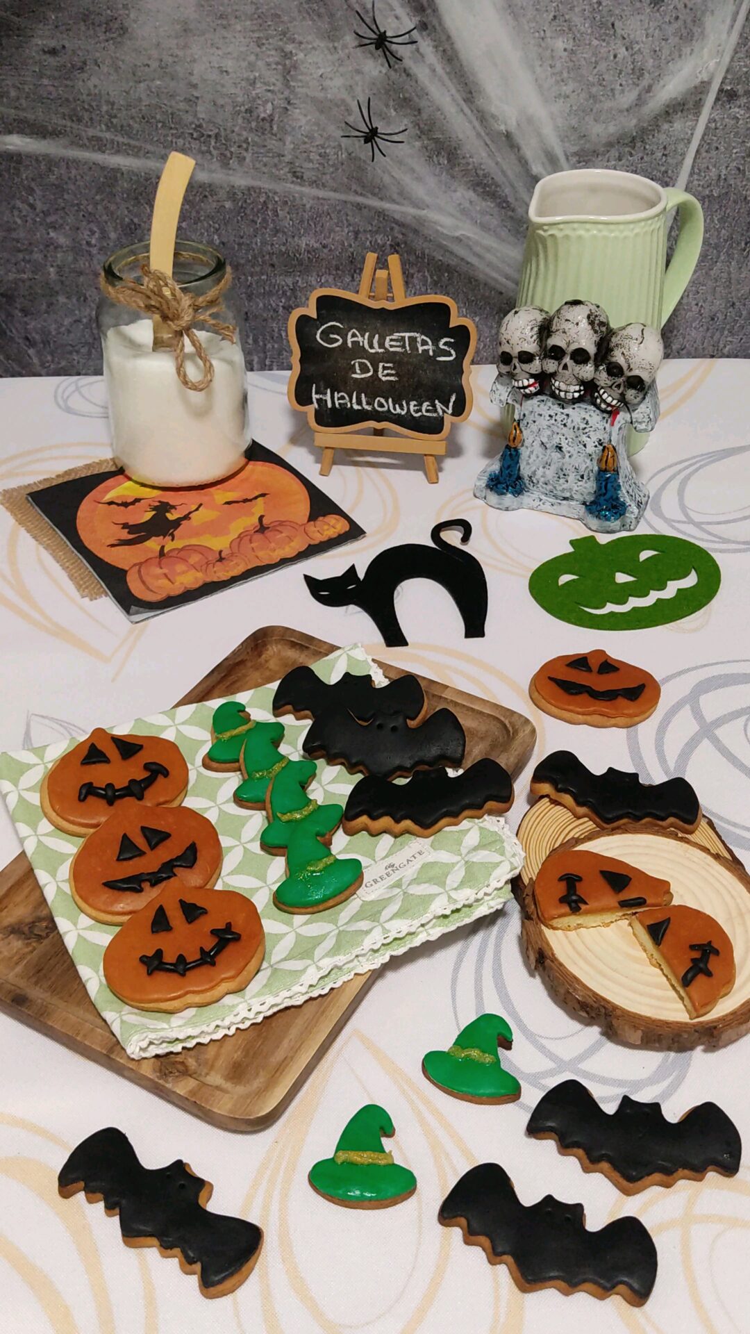 Horripilantes y deliciosas galletas de Halloween