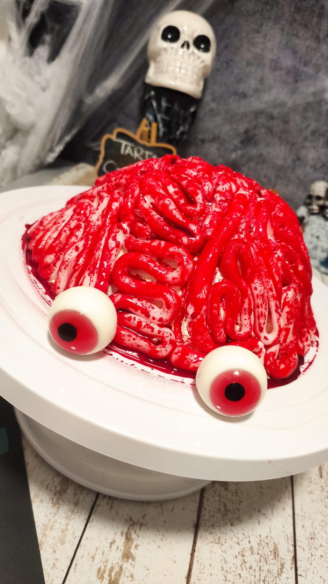 Horripilante y deliciosa tarta cerebro