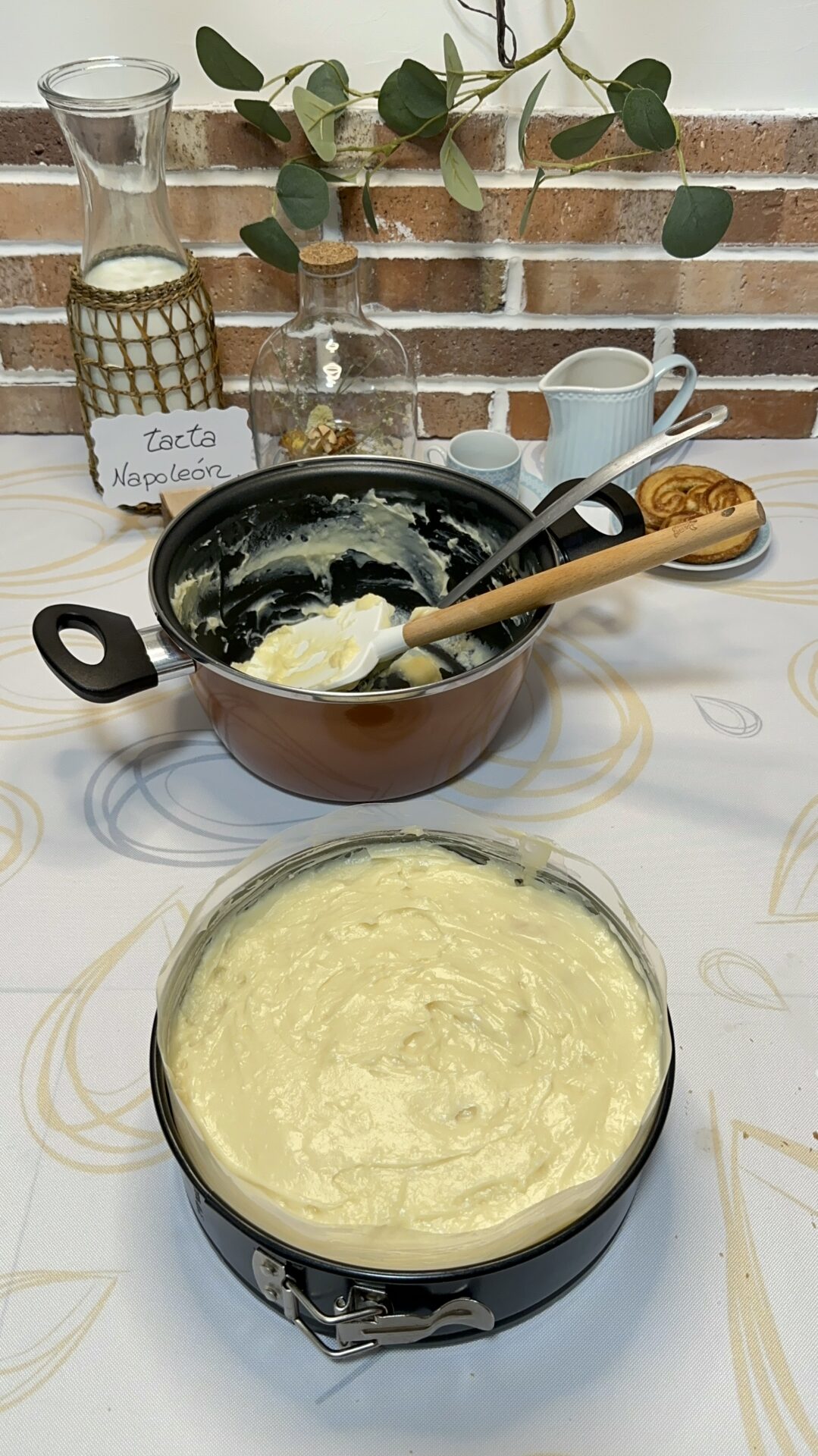 Nuestra tarta Napoleón lista para decorar