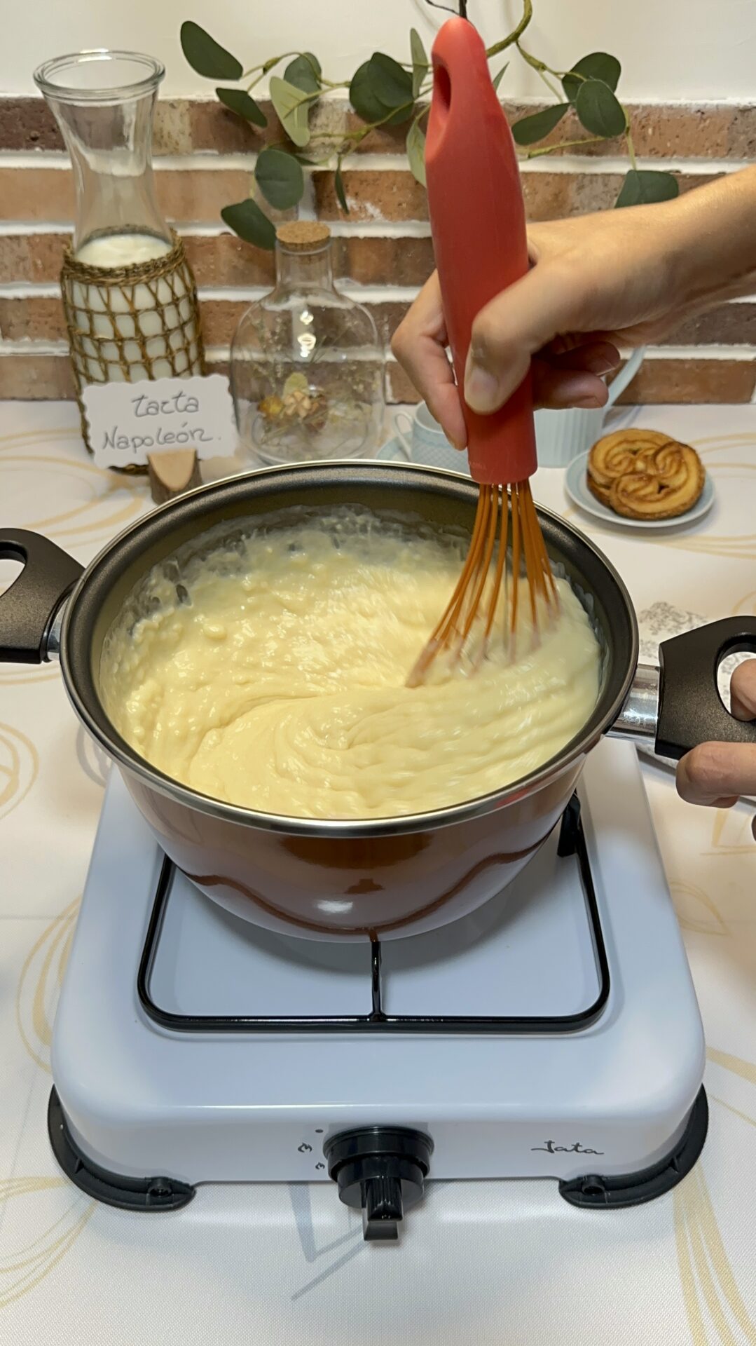 Nuestra crema pastelera lista