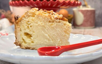 Tarta de Requesón y Piñones