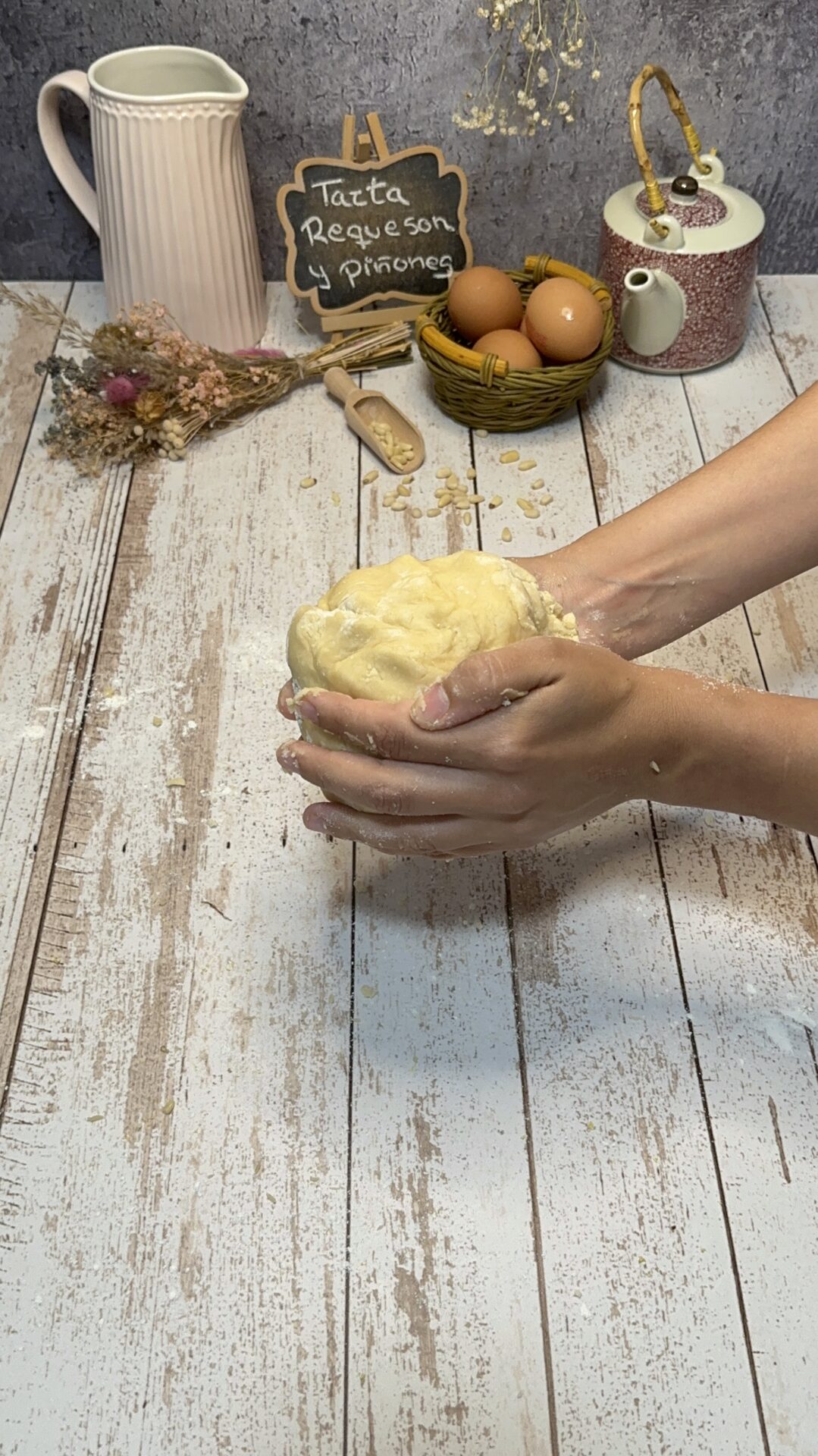 Hacemos una bola con la masa