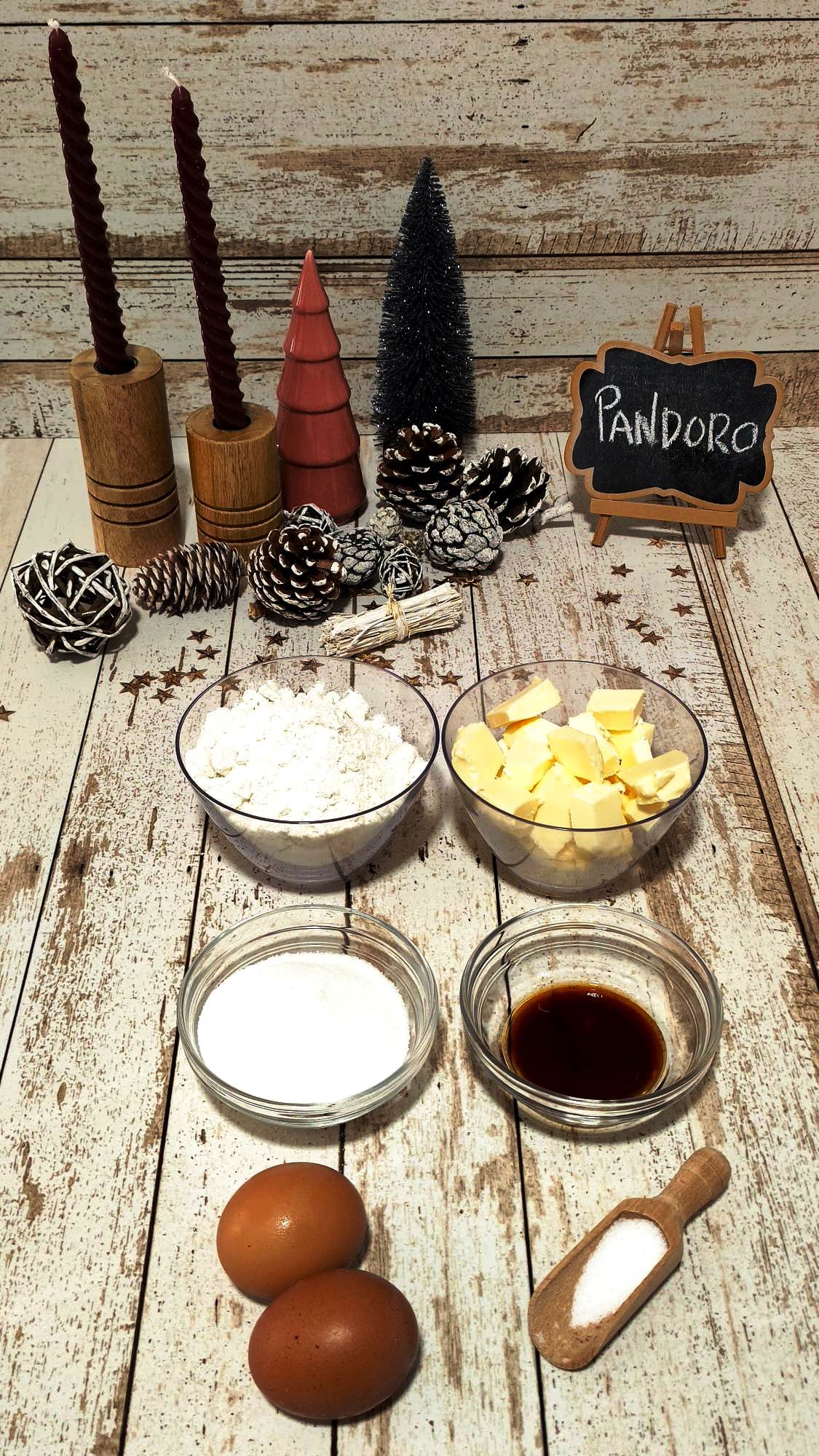 Más ingredientes de nuestro pandoro