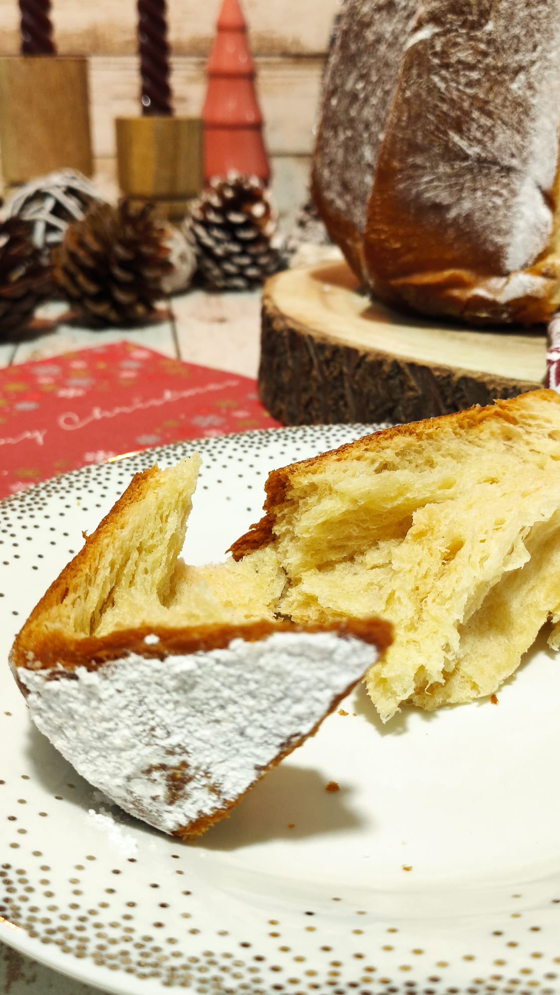 Increíblemente esponjoso pandoro de Toledo en Dulce