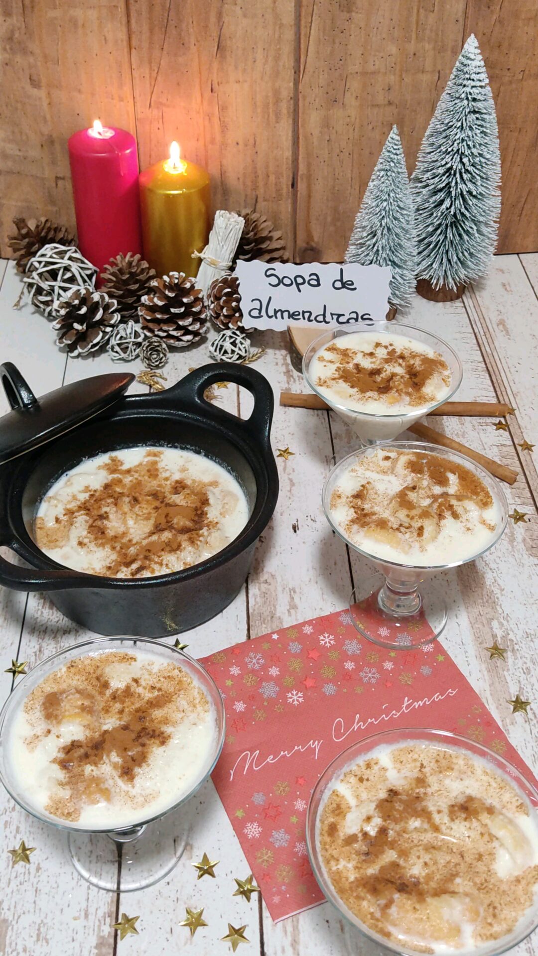 Deliciosa sopa de almendras