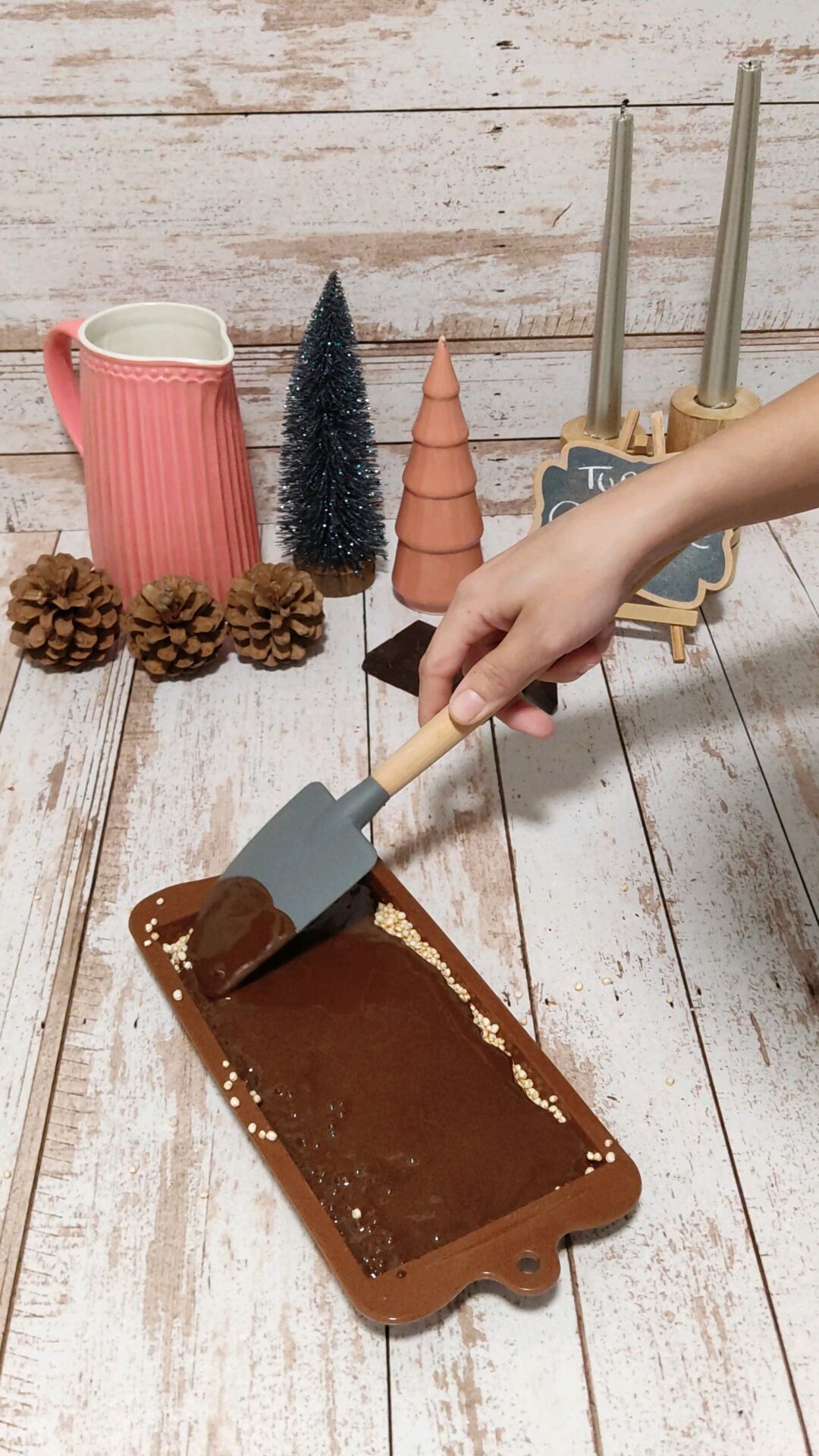 Distribuimos bien la capa de chocolate