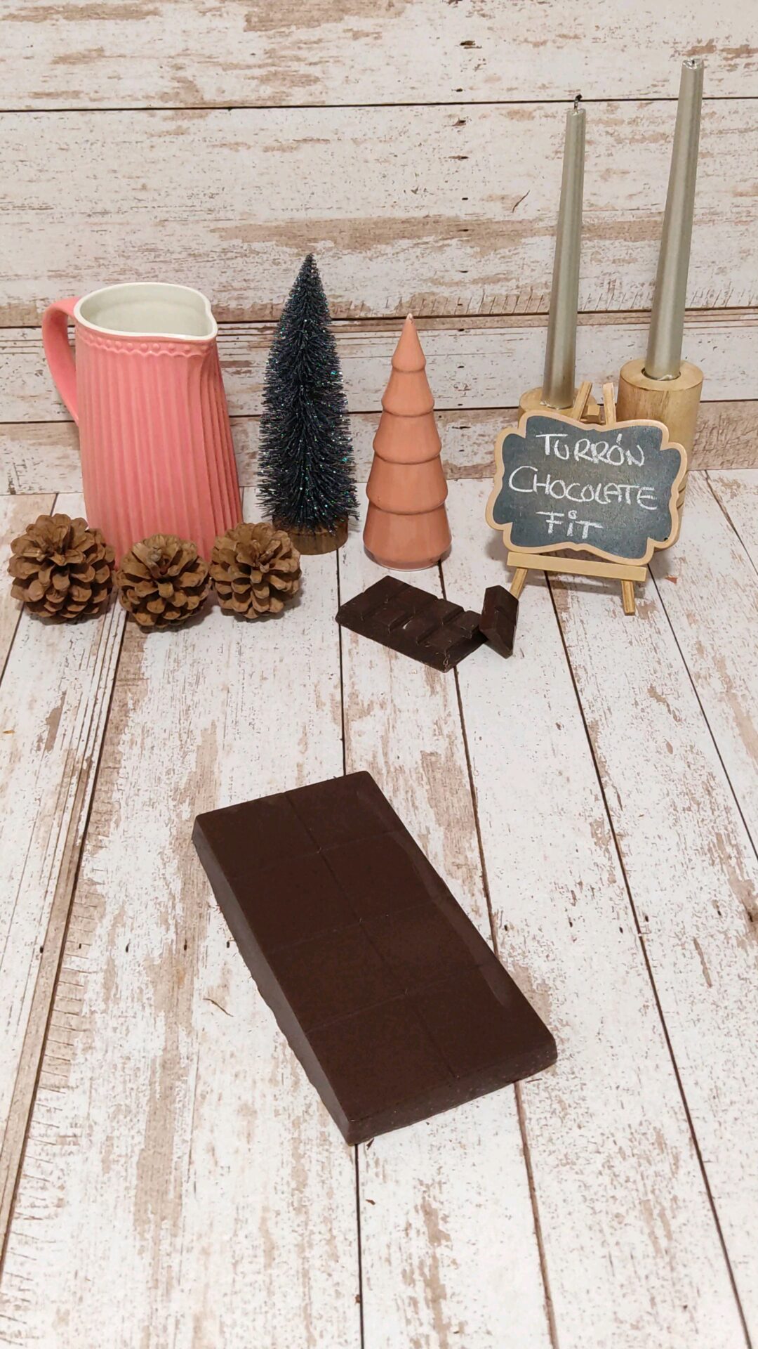 Y aquí tenemos nuestro turrón de chocolate fit