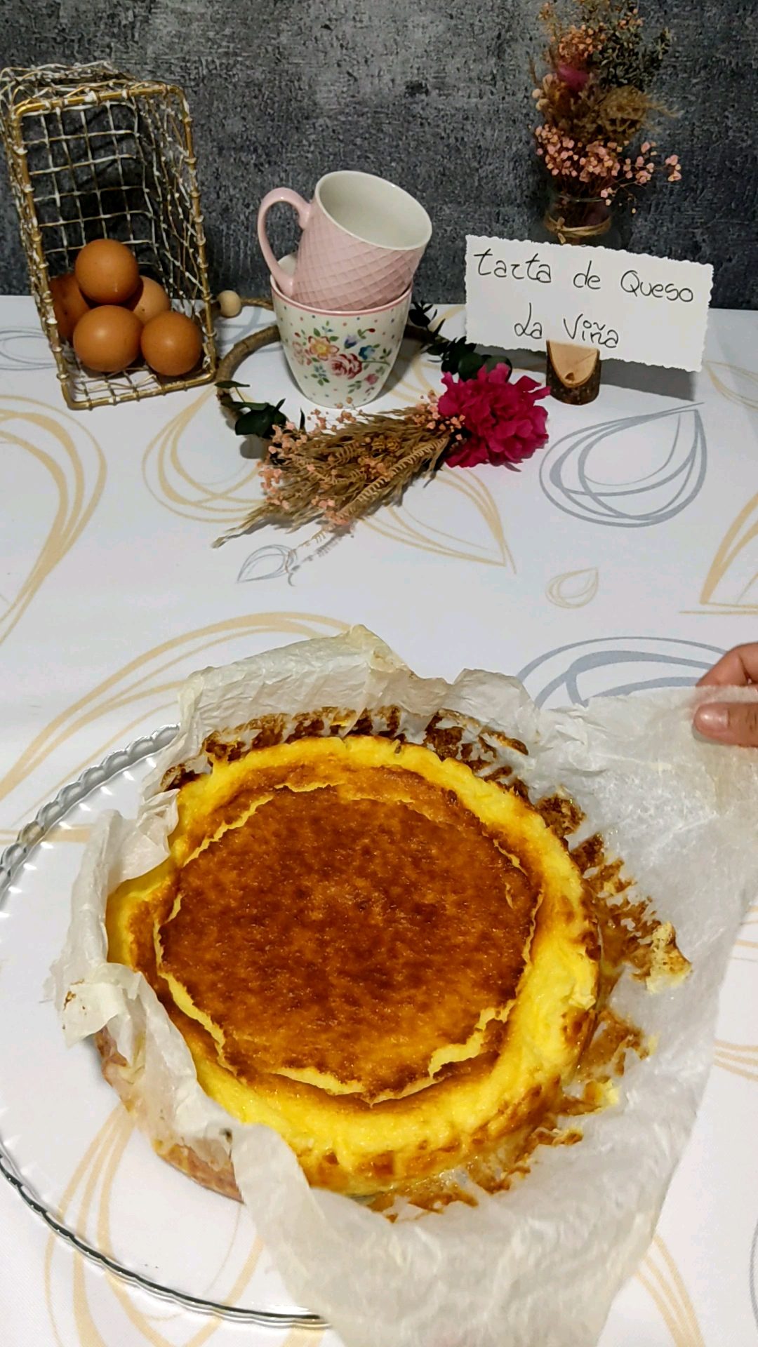 Y este es el resultado final de nuestra tarta de queso La Viña