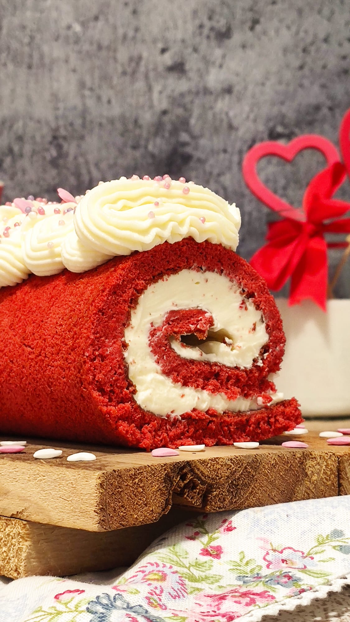 Delicioso y romántico brazo Red Velvet