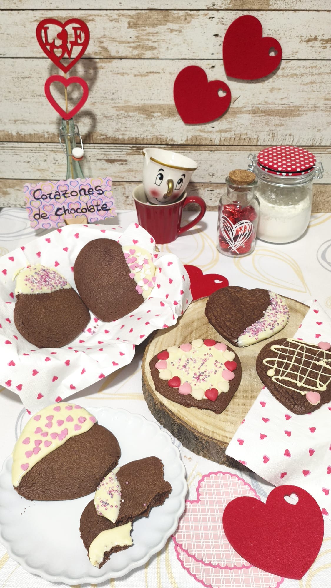 Cookies de corazón de chocolate de Toledo en Dulce