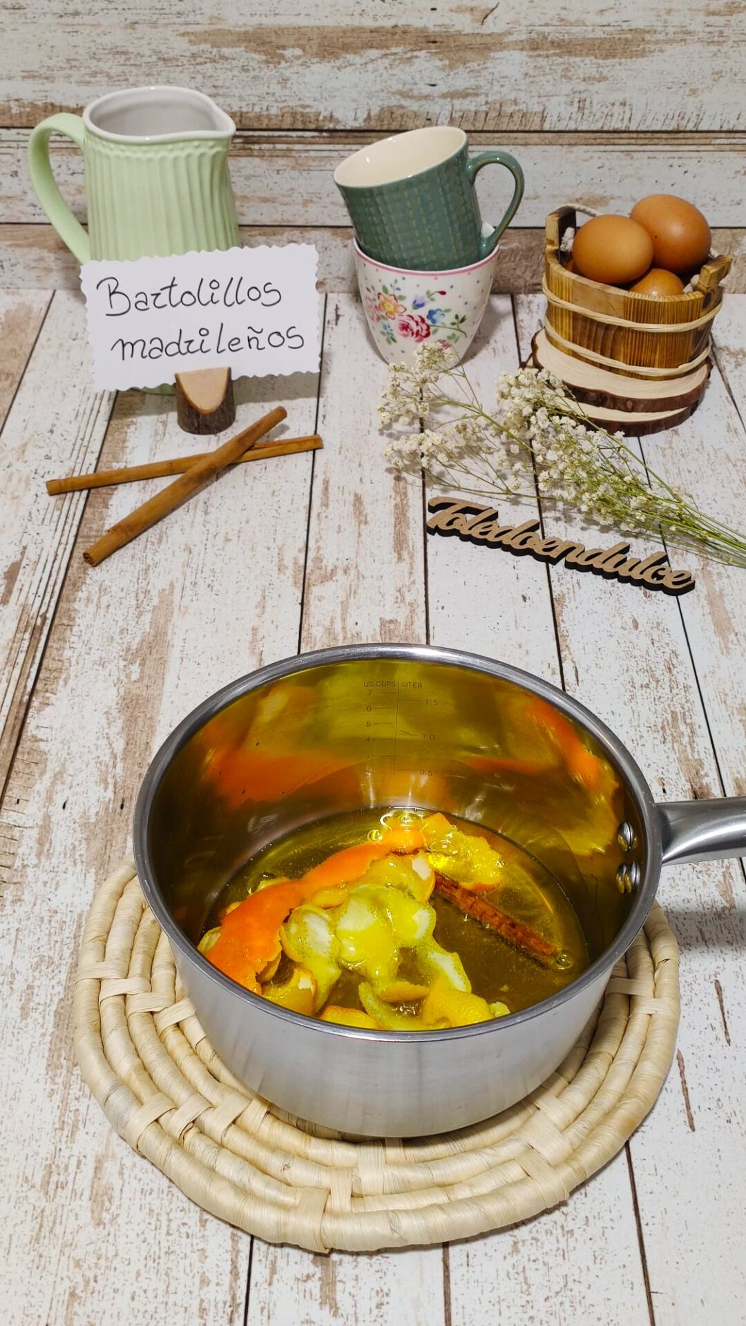 Cuando enfríe, colamos el aceite