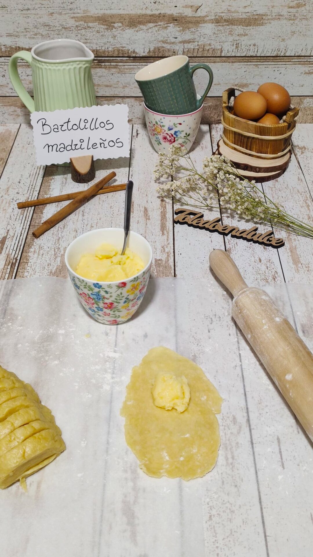 Ponemos una cucharada de crema