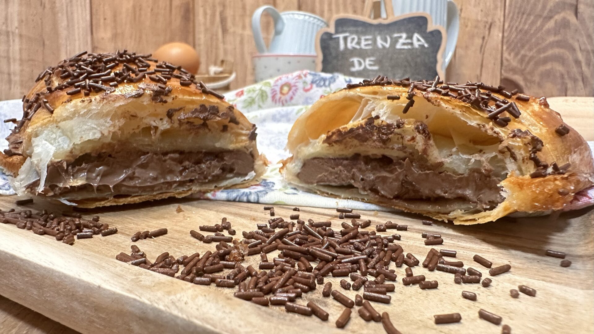 Deliciosa trenza de chocolate